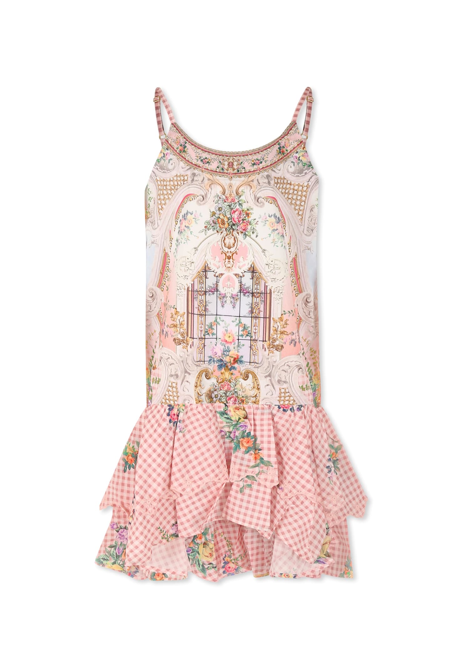 Camilla Pink Dress For Girl With Floral Print