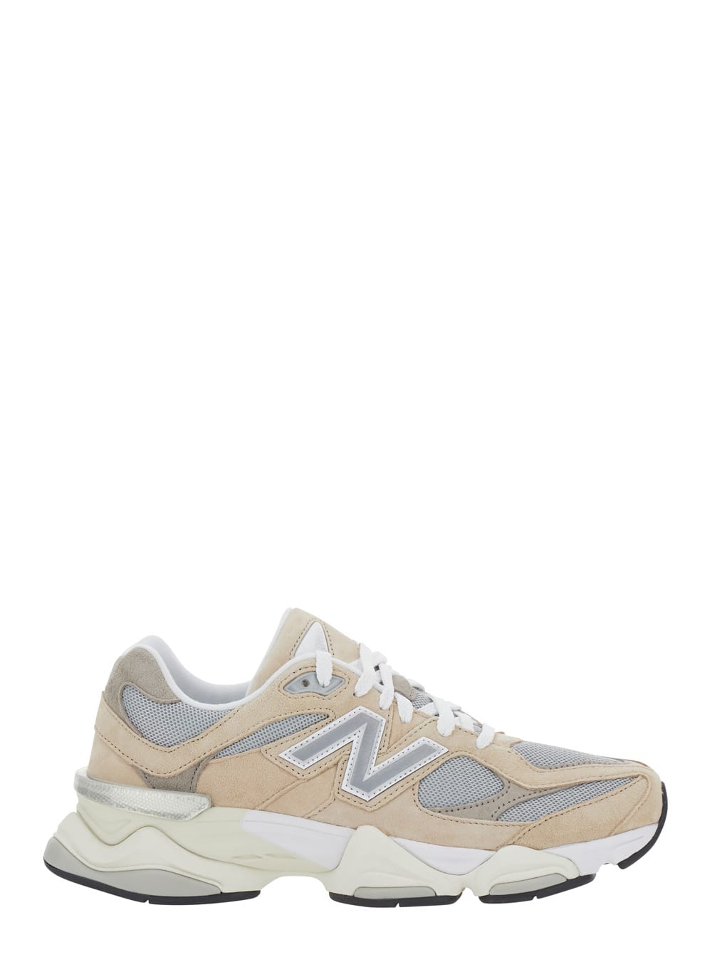 New Balance 9060 Brown Sneaker With Side Logo And Chunky Sole In Suede Unisex