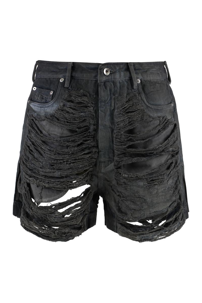 Drkshdw By Rick Owens Cotton Bermuda Shorts