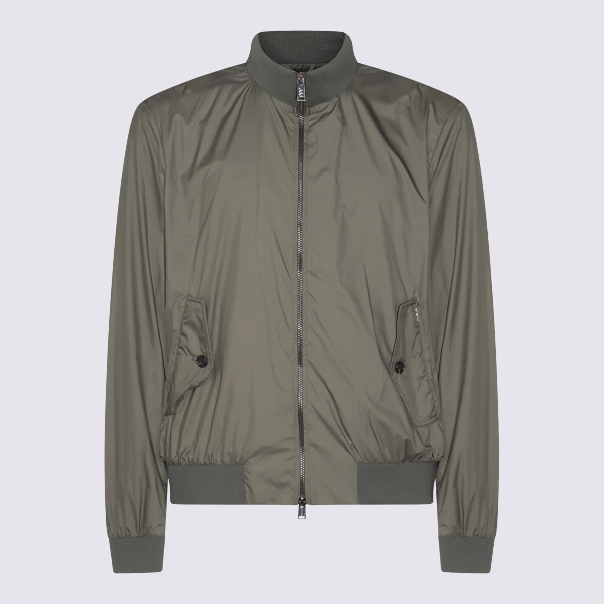Add Dark Green Casual Jacket