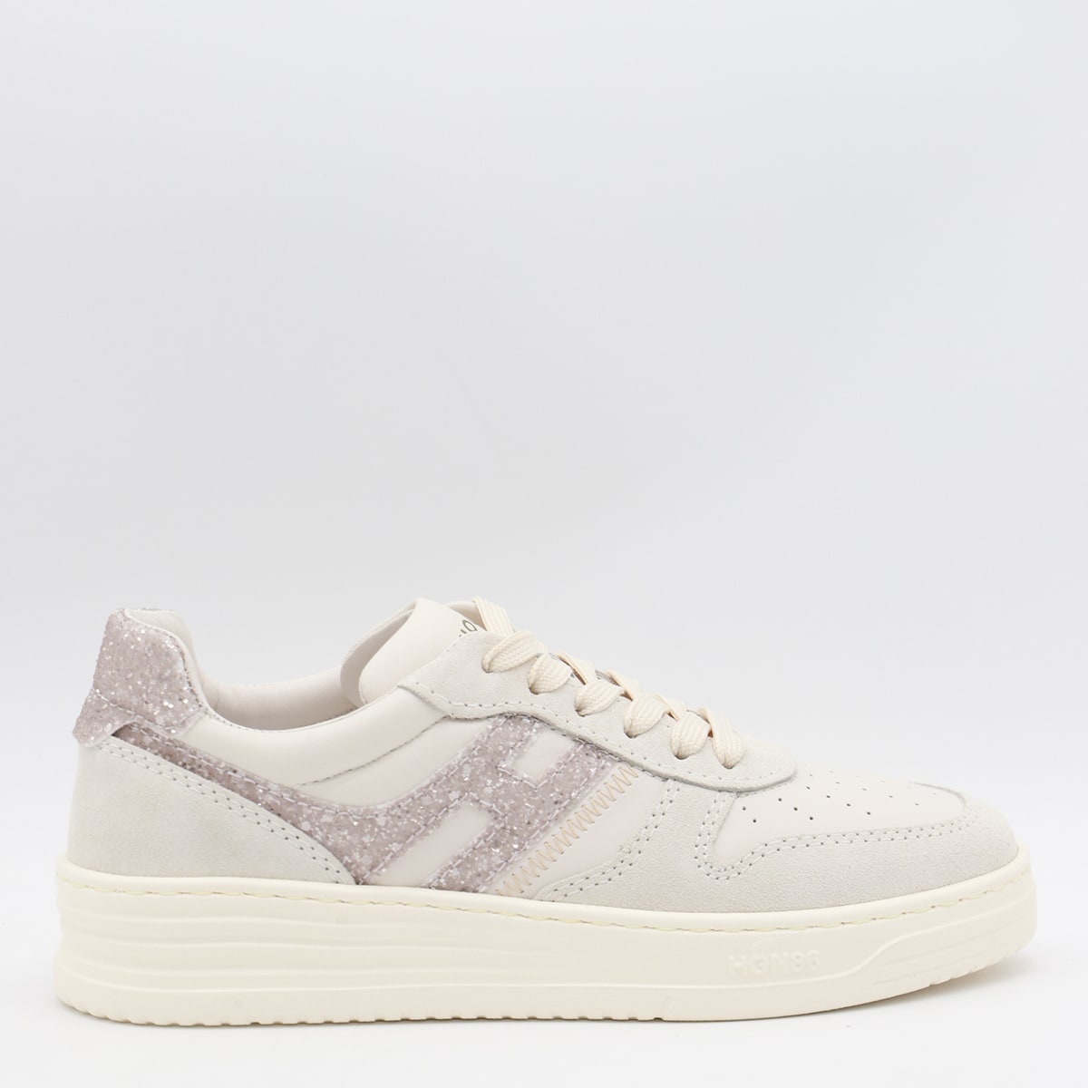 Hogan White Leather Sneakers