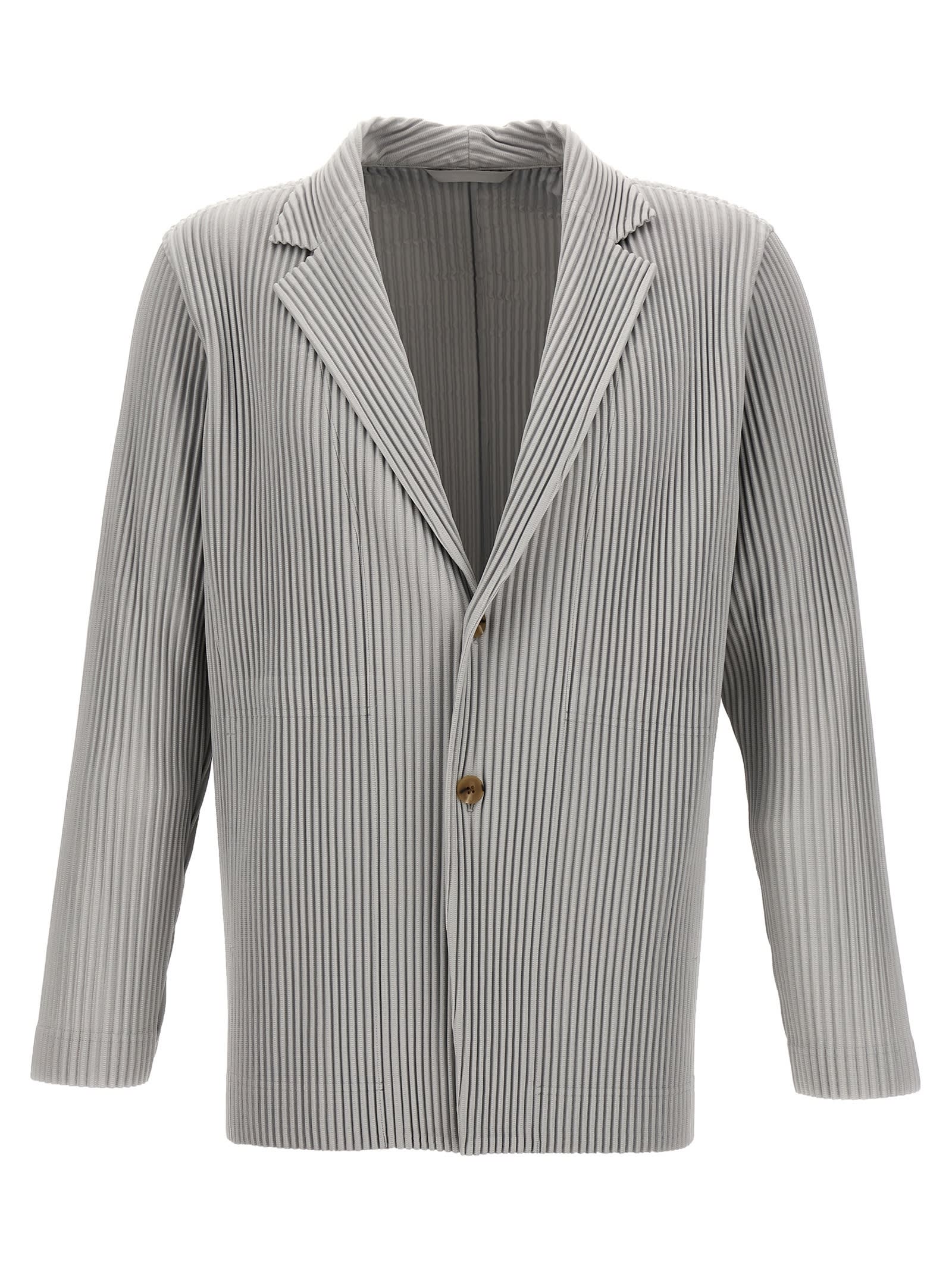 Issey Miyake Single-breasted Pleated Blazer