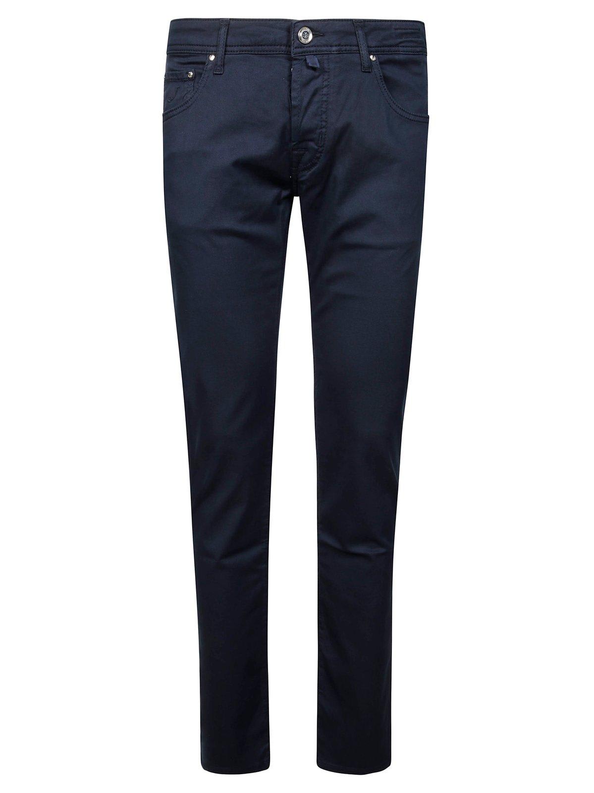 Jacob Cohen Nick Logo Patch Straight-leg Trousers