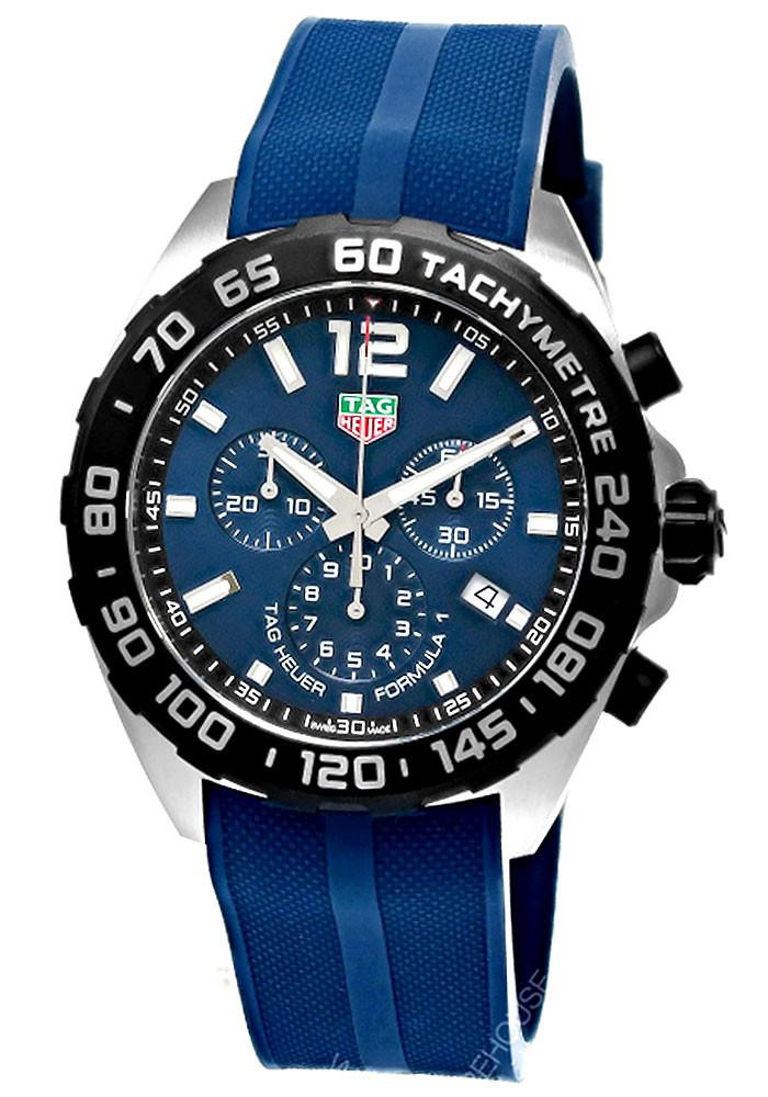 TAG HEUER Formula 1 Chronograph Quartz 43MM Rubber Watch CAZ101AV.FT8077