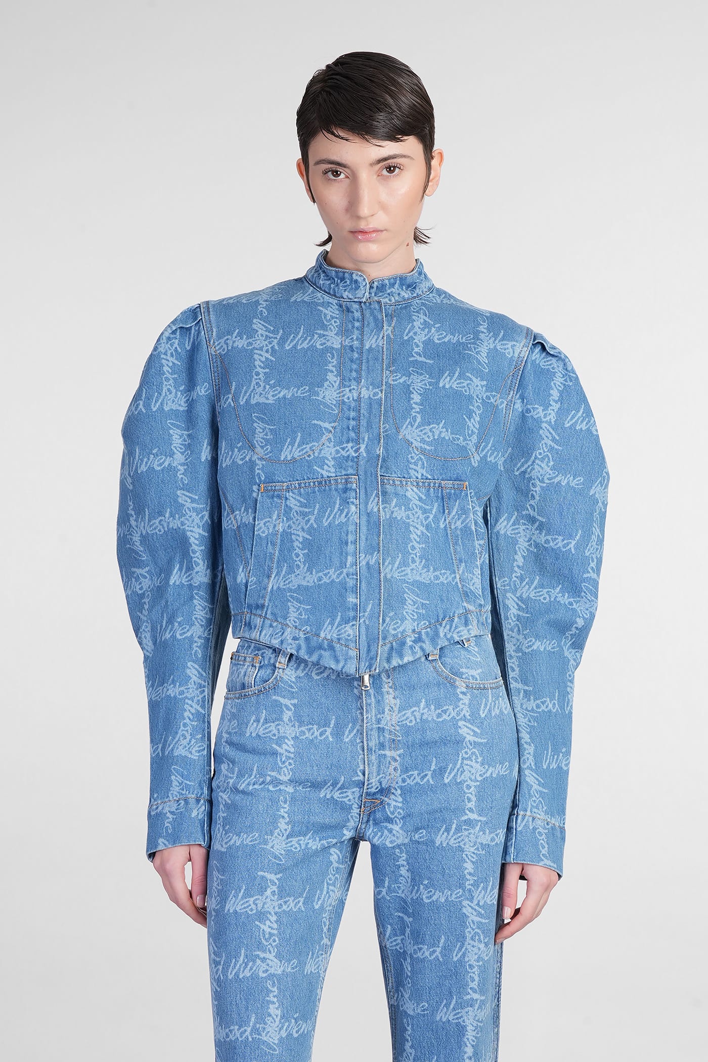 Vivienne Westwood Filli Jacket Denim Jackets In Blue Cotton