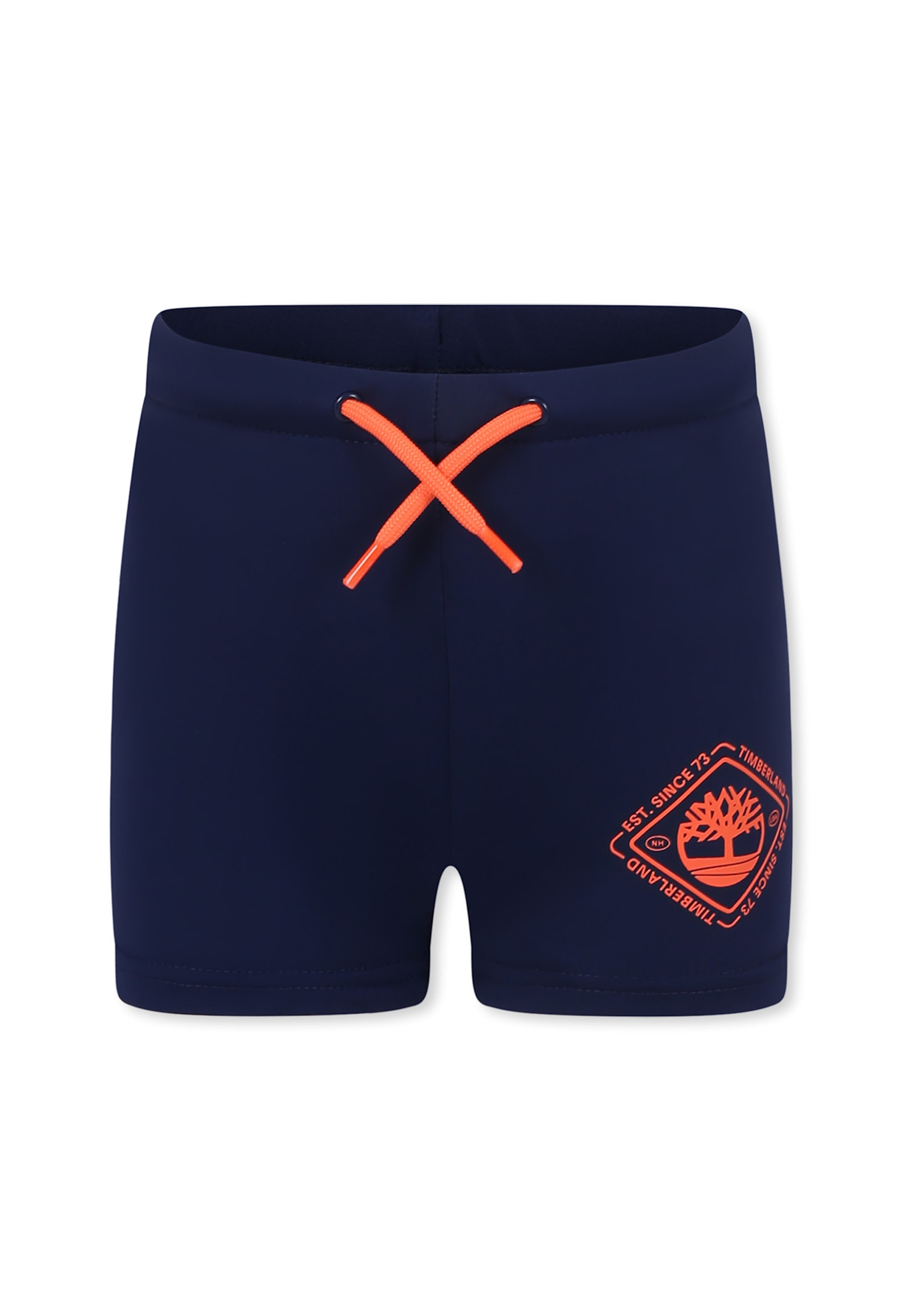 Timberland Blue Swim Shorts For Boy With Tree