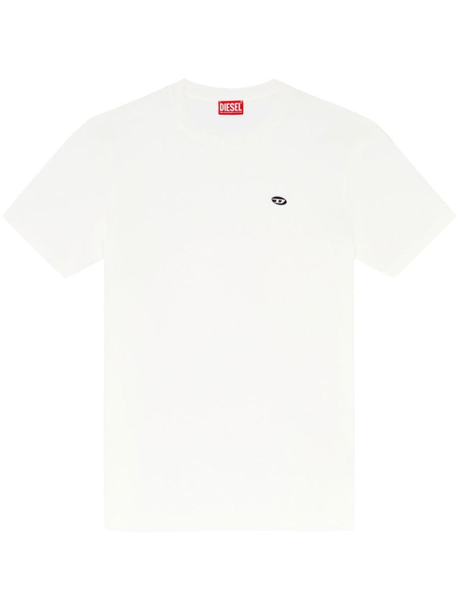 Diesel White Cotton T-Adjust-Doval-Pj T-Shirt