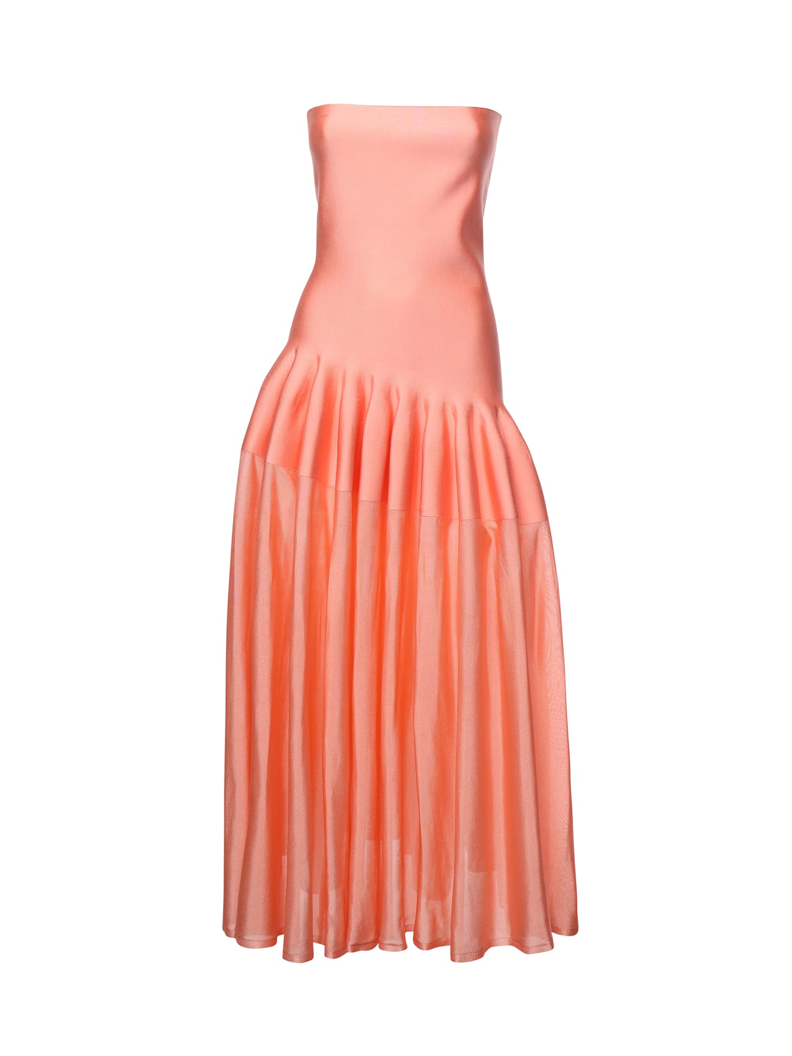Alaia Long Strapless Dress