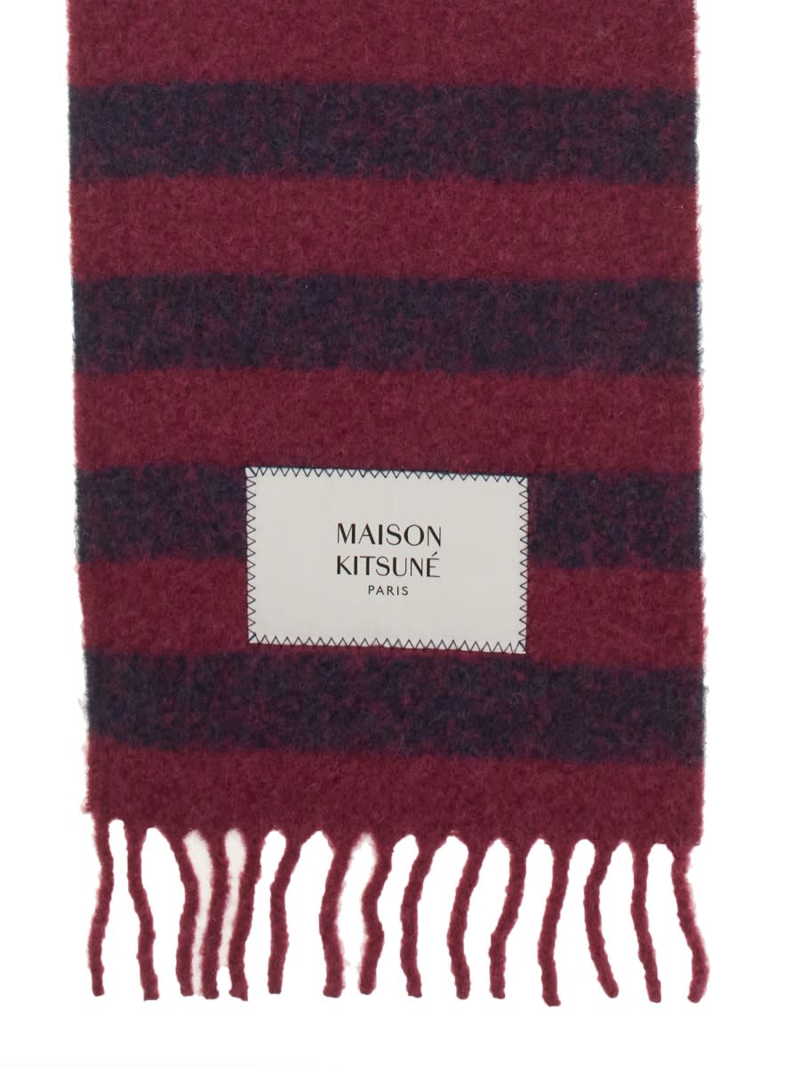 Maison Kitsuné Scarf With Logo