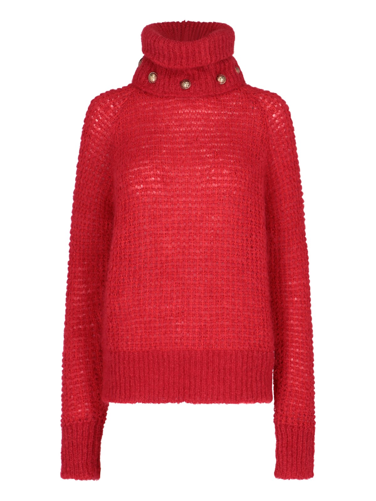 Balmain Buttoned Collar Sweater