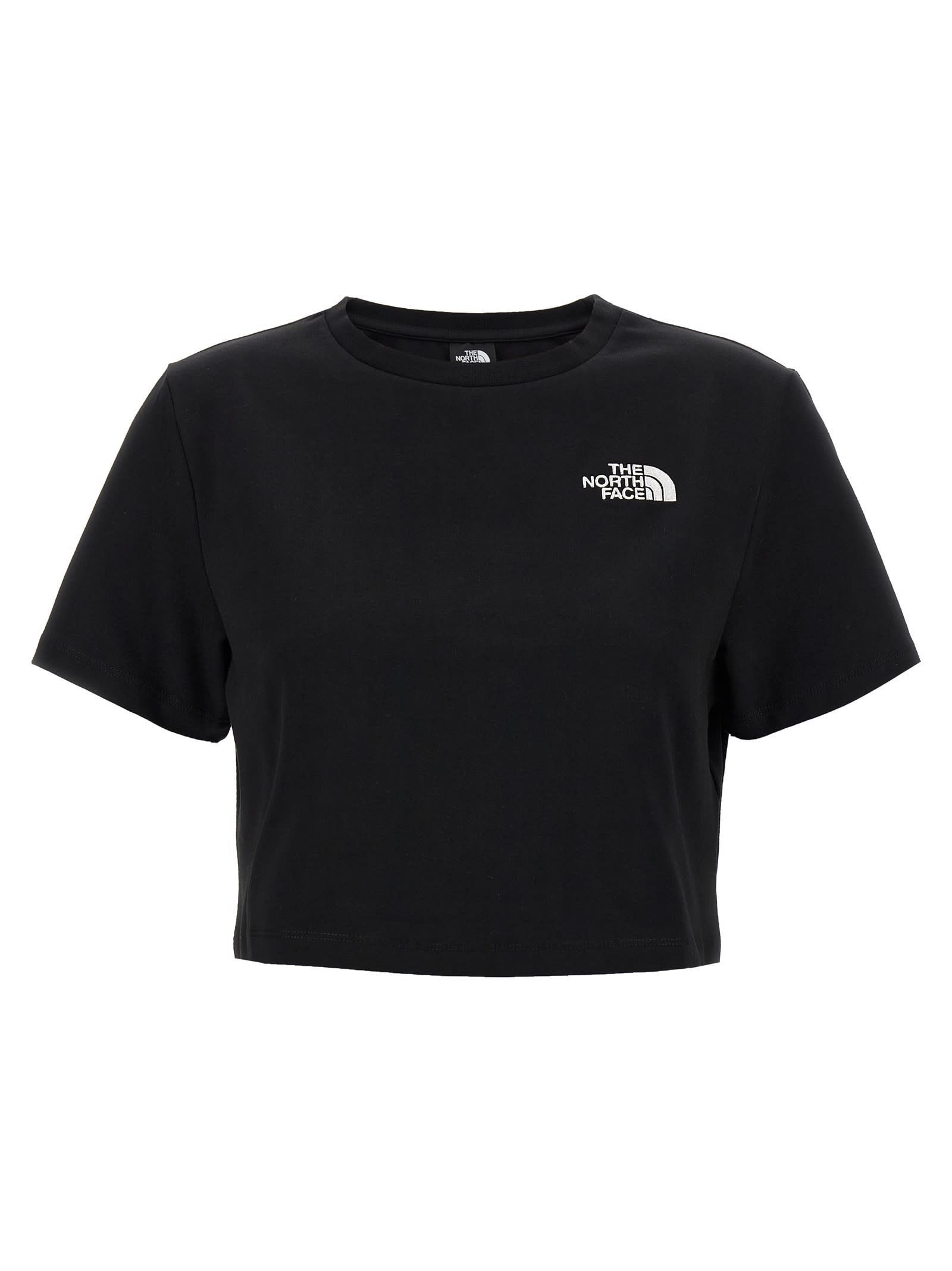 The North Face Logo Embroidery Crop T-shirt