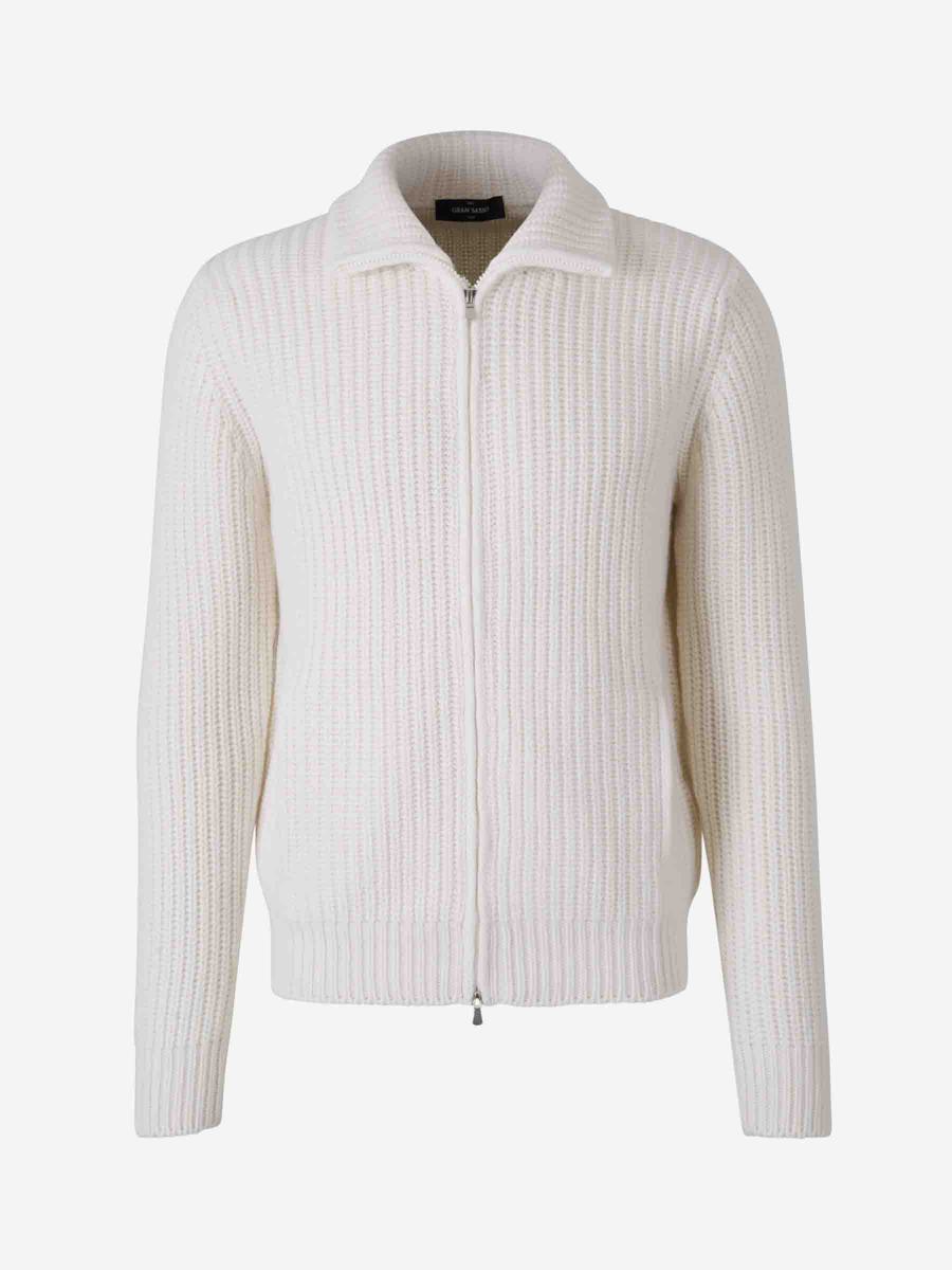 Gran Sasso Plain Knit Cardigan