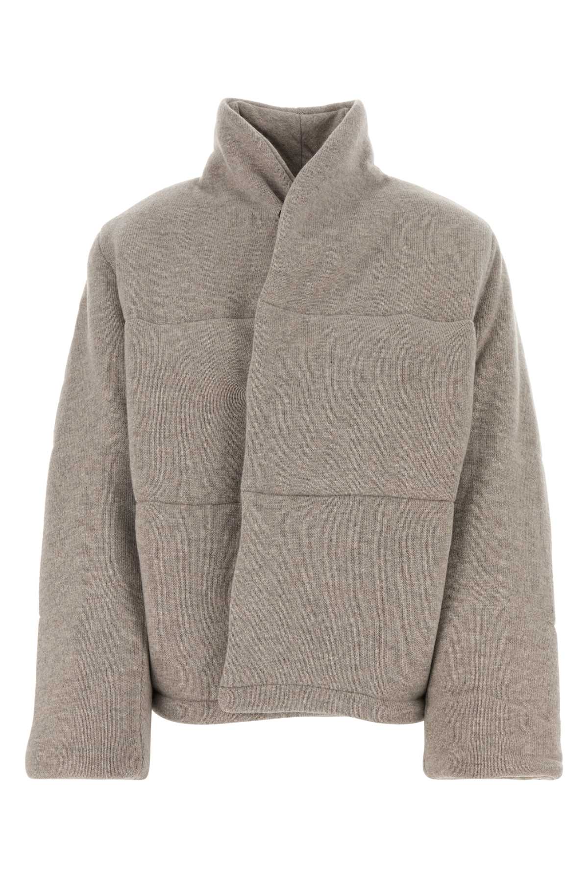 Le Kasha Dove Grey Cashmere Prague Padded Jacket