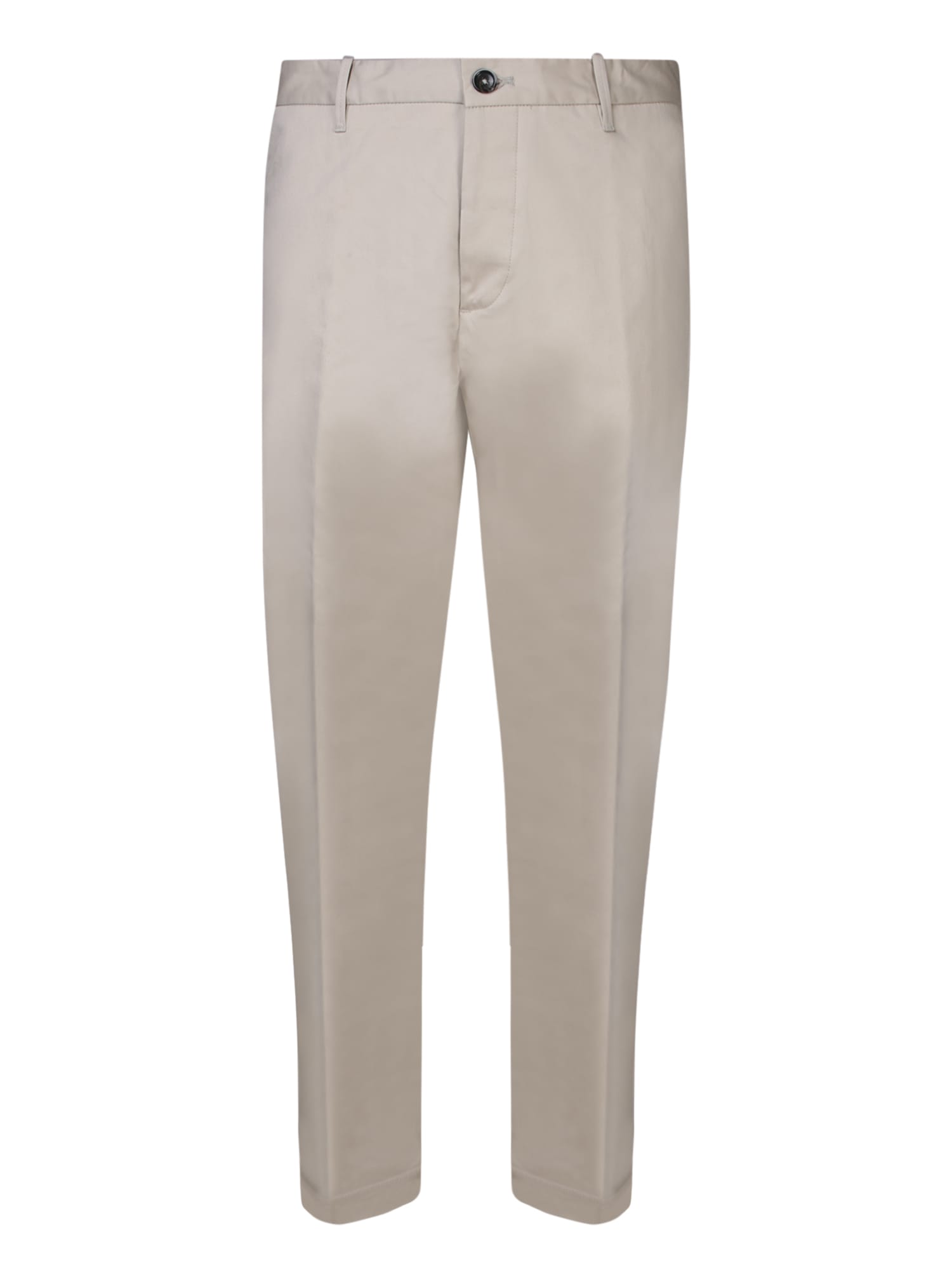 Nine in the Morning Elegant Gabardine Trousers In Beige