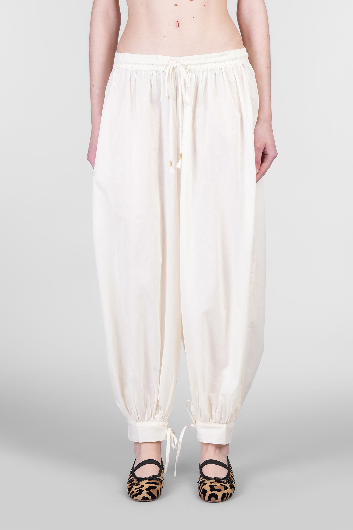 Antik Batik Mirabel Pants In Beige Cotton