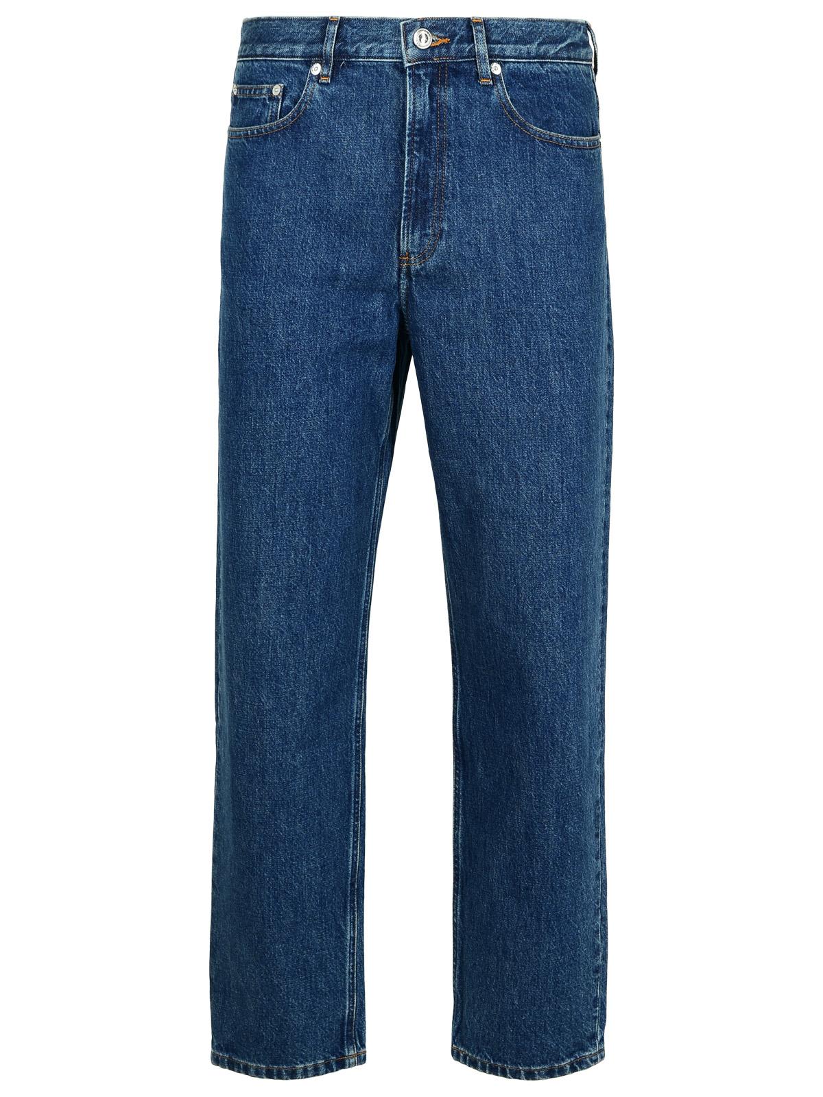 A. P.C. martin Blue Cotton Jeans
