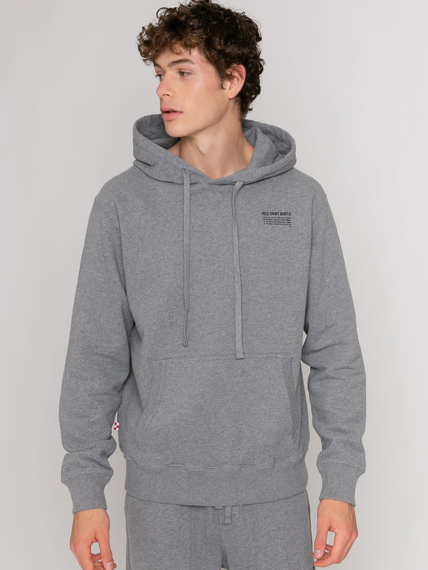 MC2 Saint Barth Mélange Grey Hoodie Pantone Special Edition