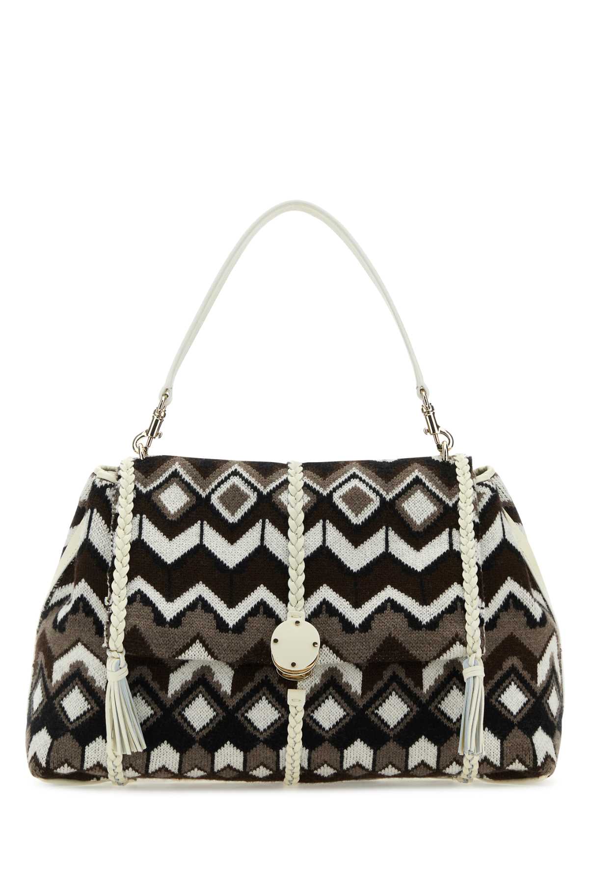Chloé Embroidered Wool Large Penelope Shoulder Bag