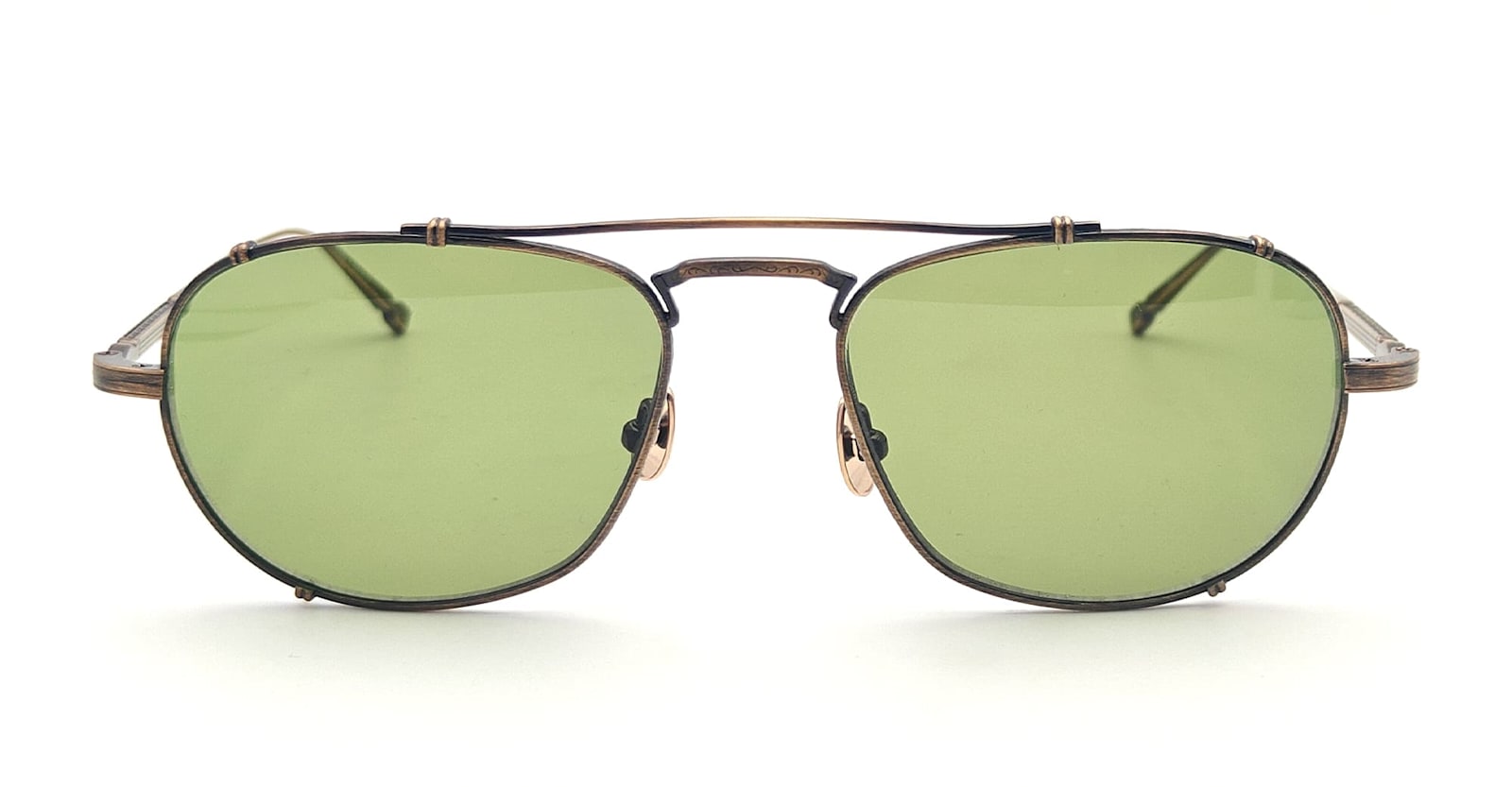 Matsuda M3151 - Antique Gold / Sage Green Sunglasses