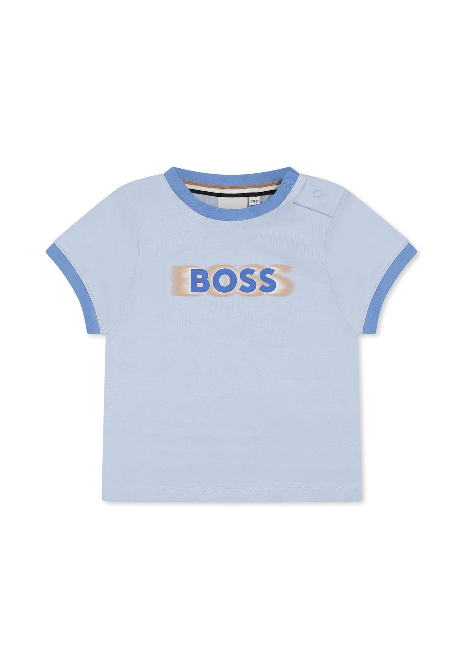 Hugo Boss Light Blue T-shirt For Baby Boy With Logo