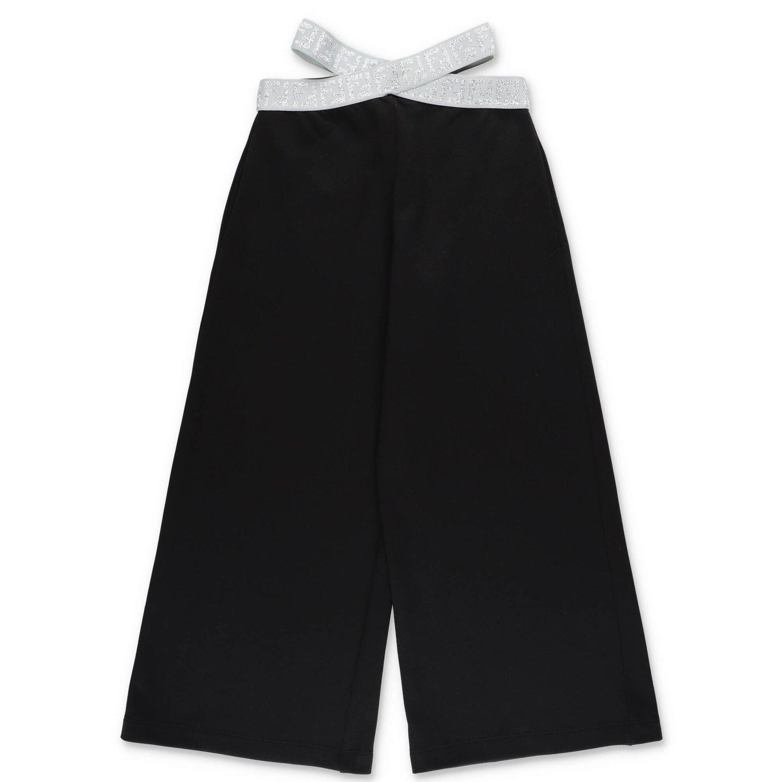 Fendi Cut-out Detailed Wide-leg Trousers