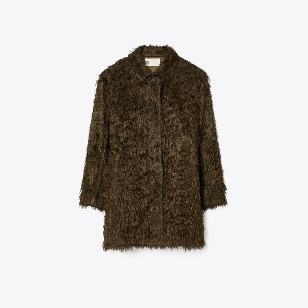 Tory Burch Textured Viscose Coat