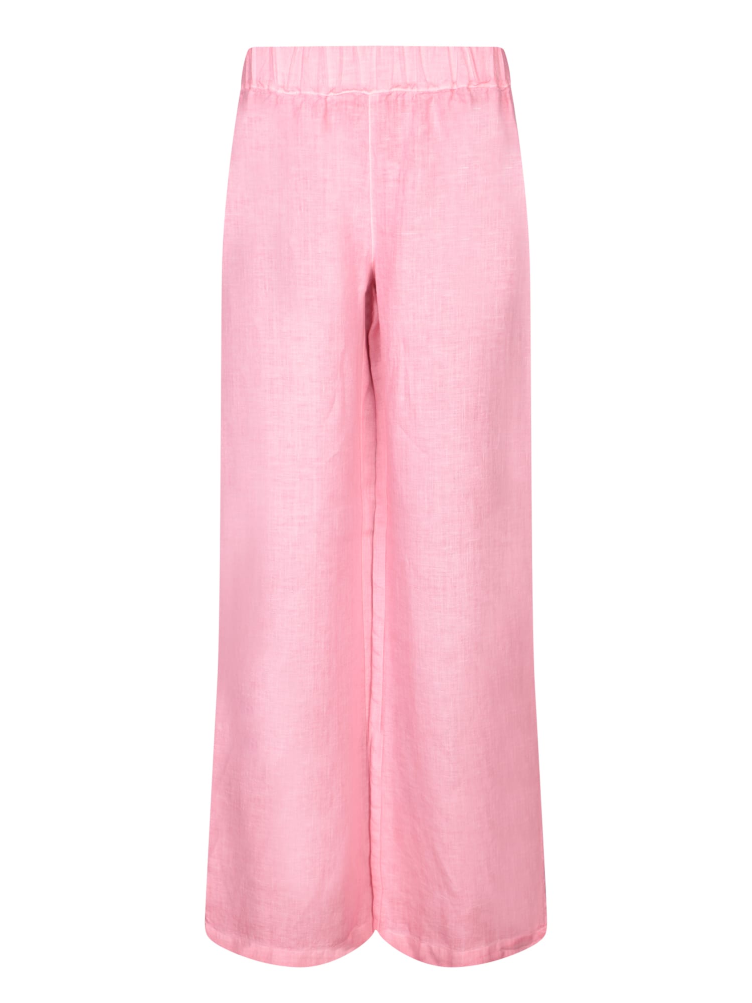 120% Lino Geranium Pink Linen Trousers