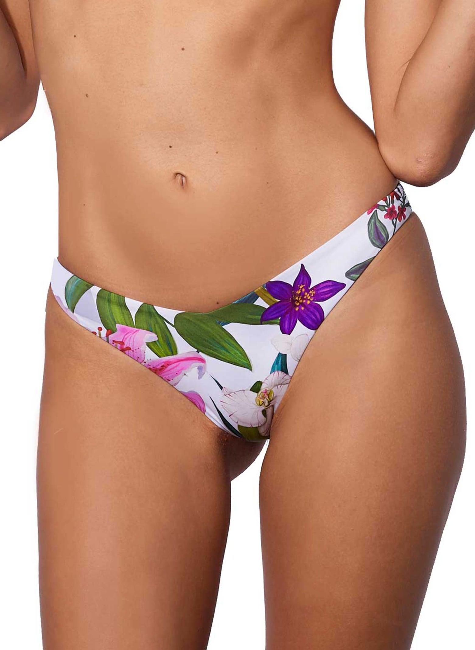 MC2 Saint Barth Flower Print Cheeky Swim Briefs