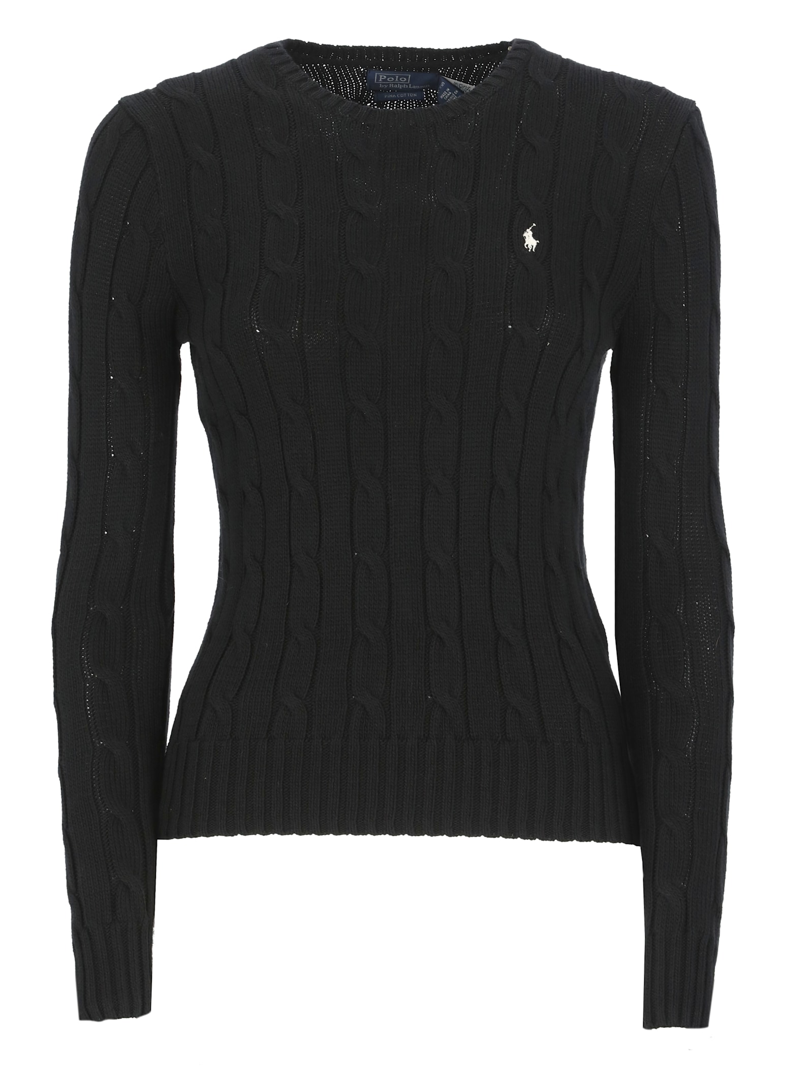 Ralph Lauren Cable-knit Cotton Crewneck Sweater