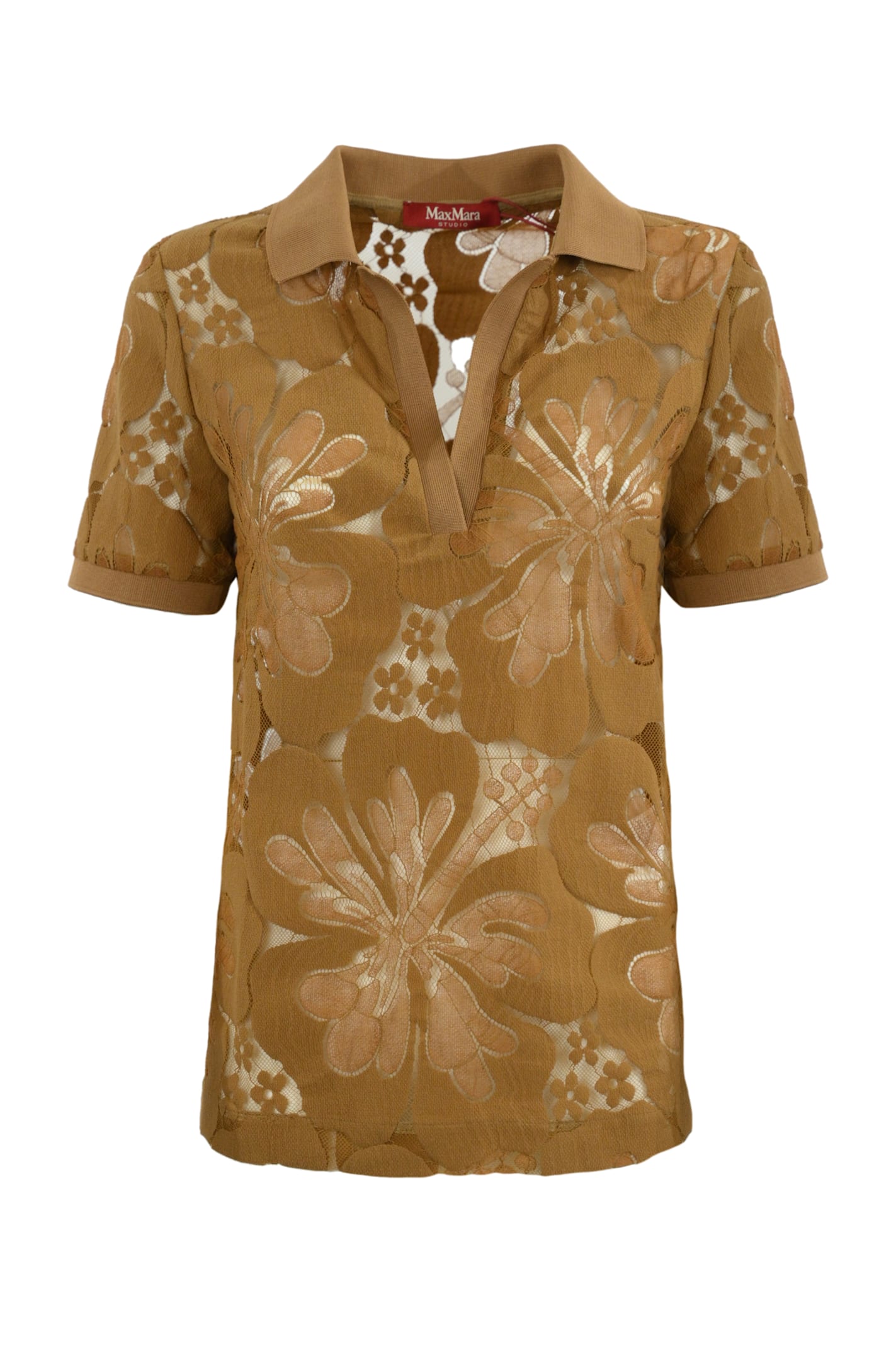 Max Mara Studio Romeo蕾丝马球衫