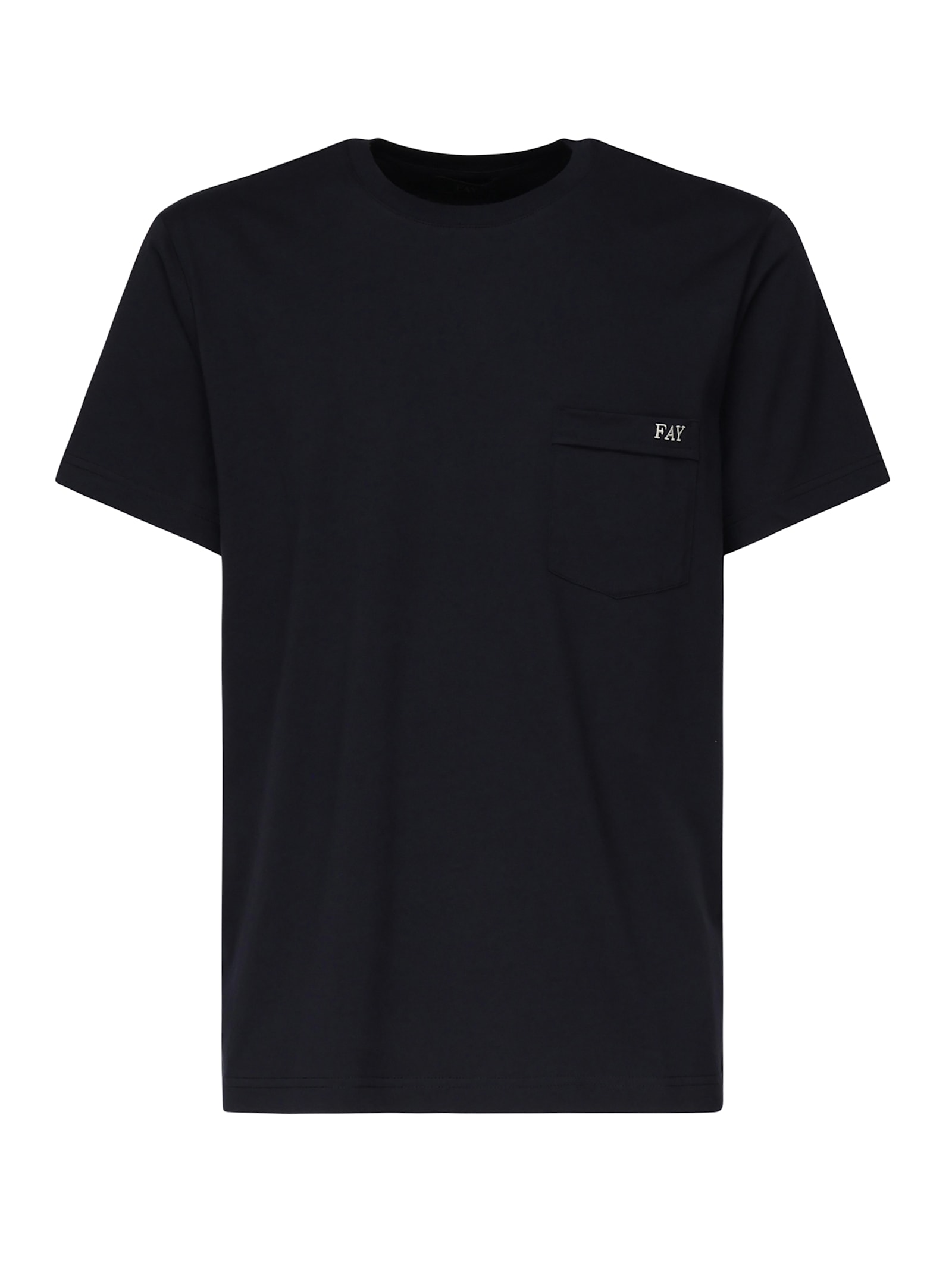 Fay Cotton T-shirt With Pocket