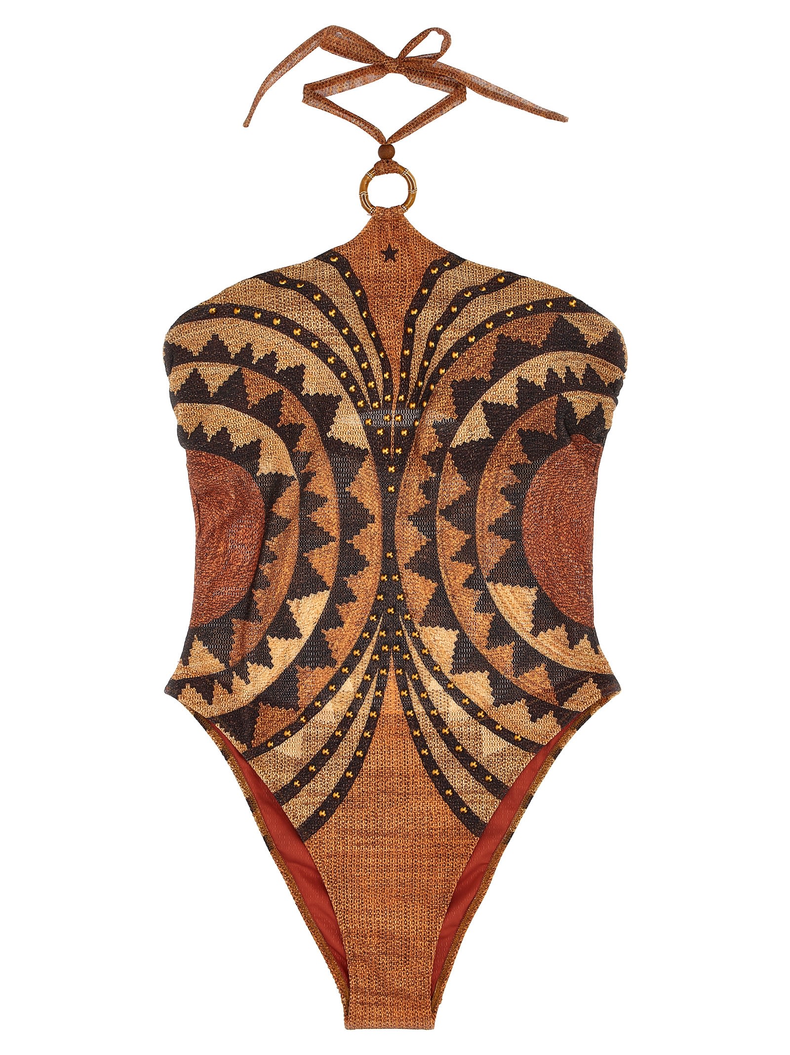 Pin-Up Stars intreccio Africano One-piece Swimsuit