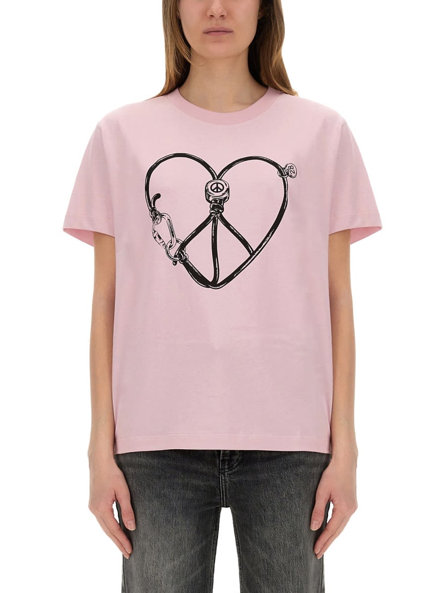 M05CH1N0 Jeans T-shirt With Print