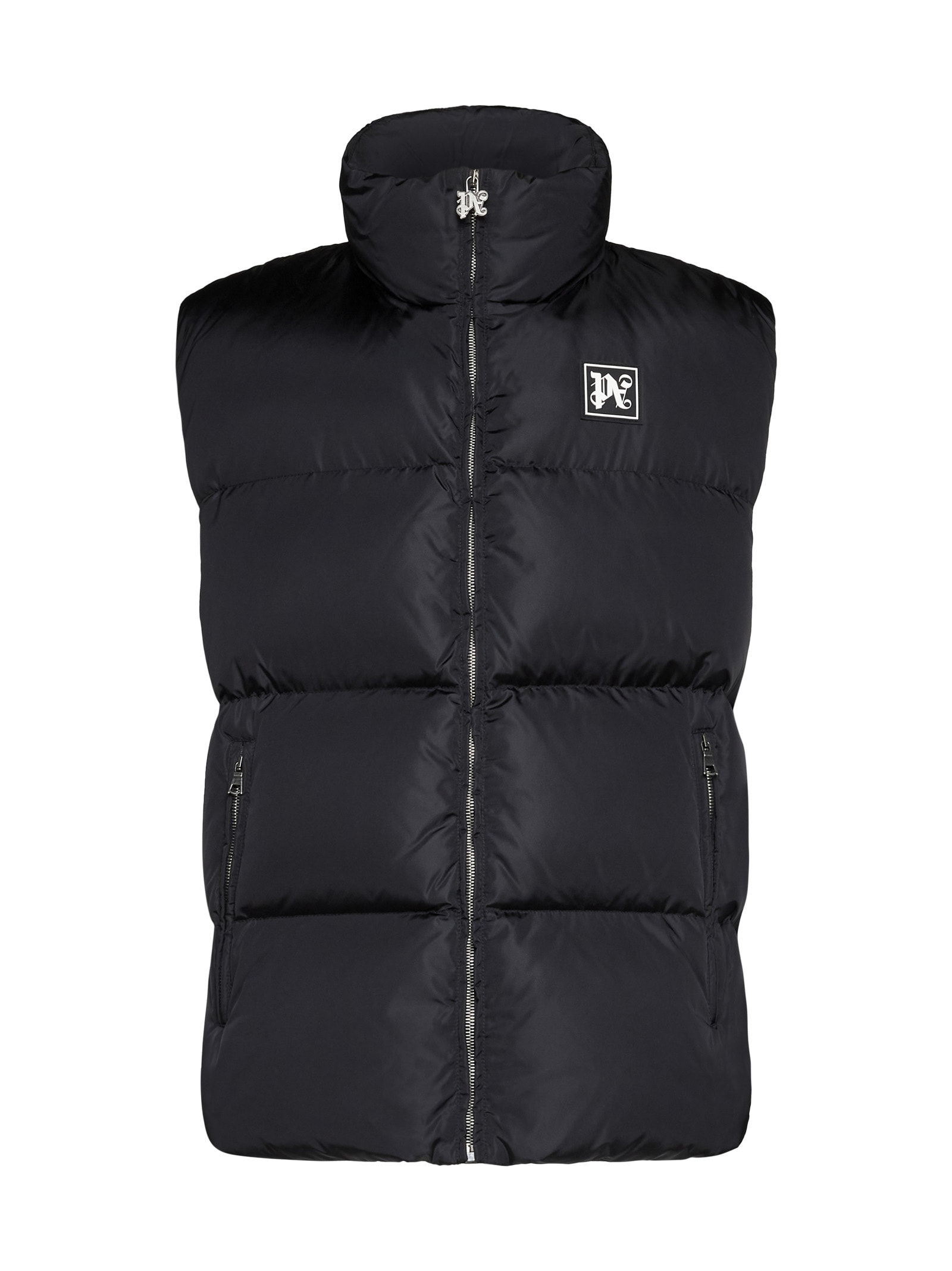 Palm Angels Padded And Quilter Sleeveless Jacket