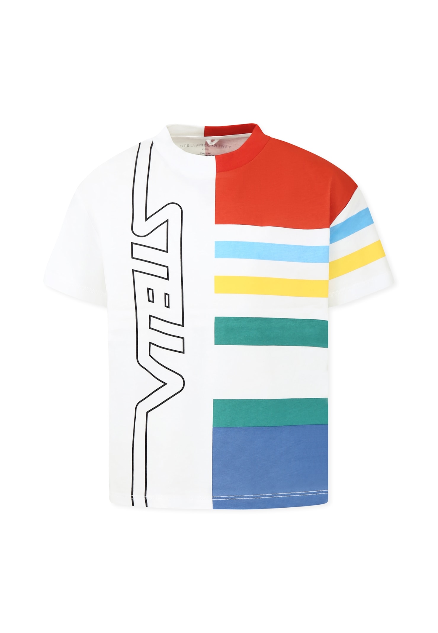Stella McCartney Kids White T-shirt For Boy With Logo