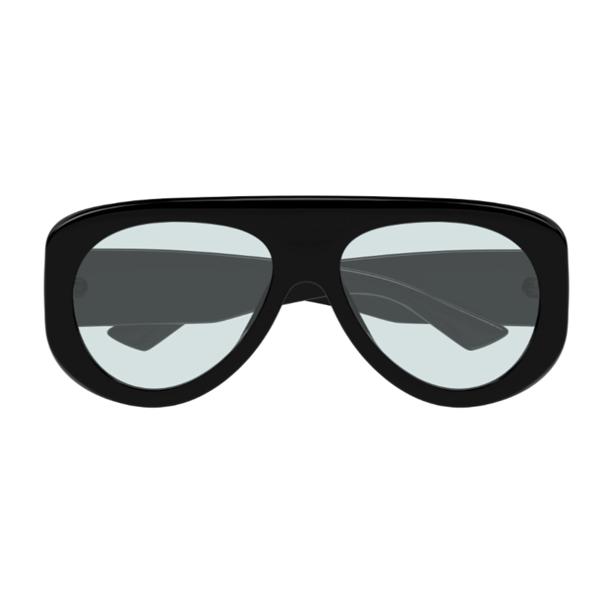Bottega Veneta Eyewear Bottega Veneta Bv1362s Linea Ribbon 004 Black Light Blue Sunglasses