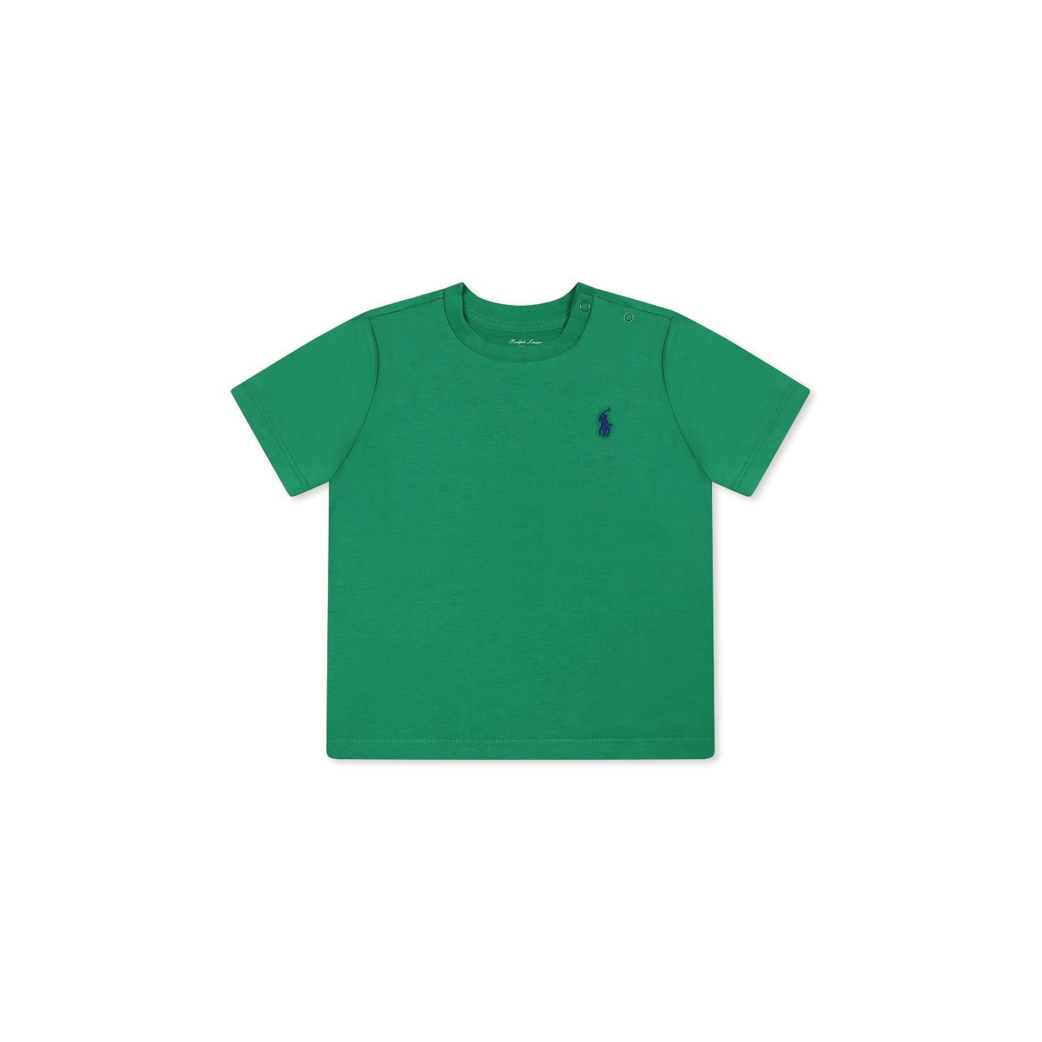Ralph Lauren Green T-shirt For Baby Boy With Horse