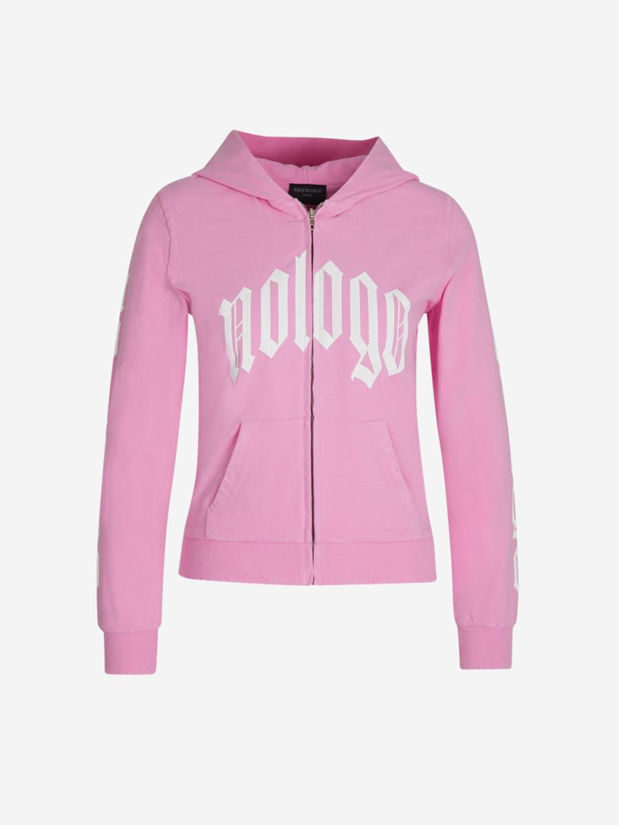 Balenciaga Nologo Zipper Sweatshirt