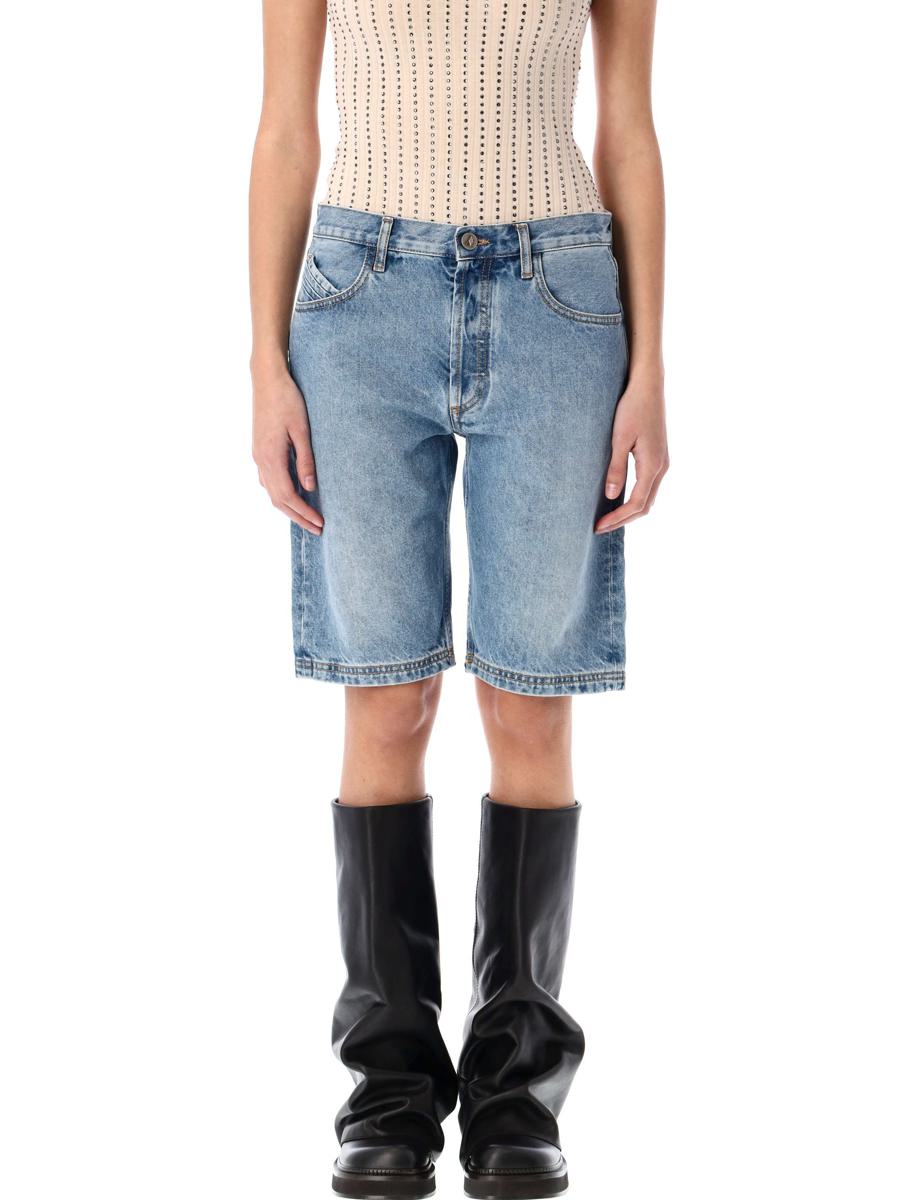 The Attico Boyfriend Short Denim Pants