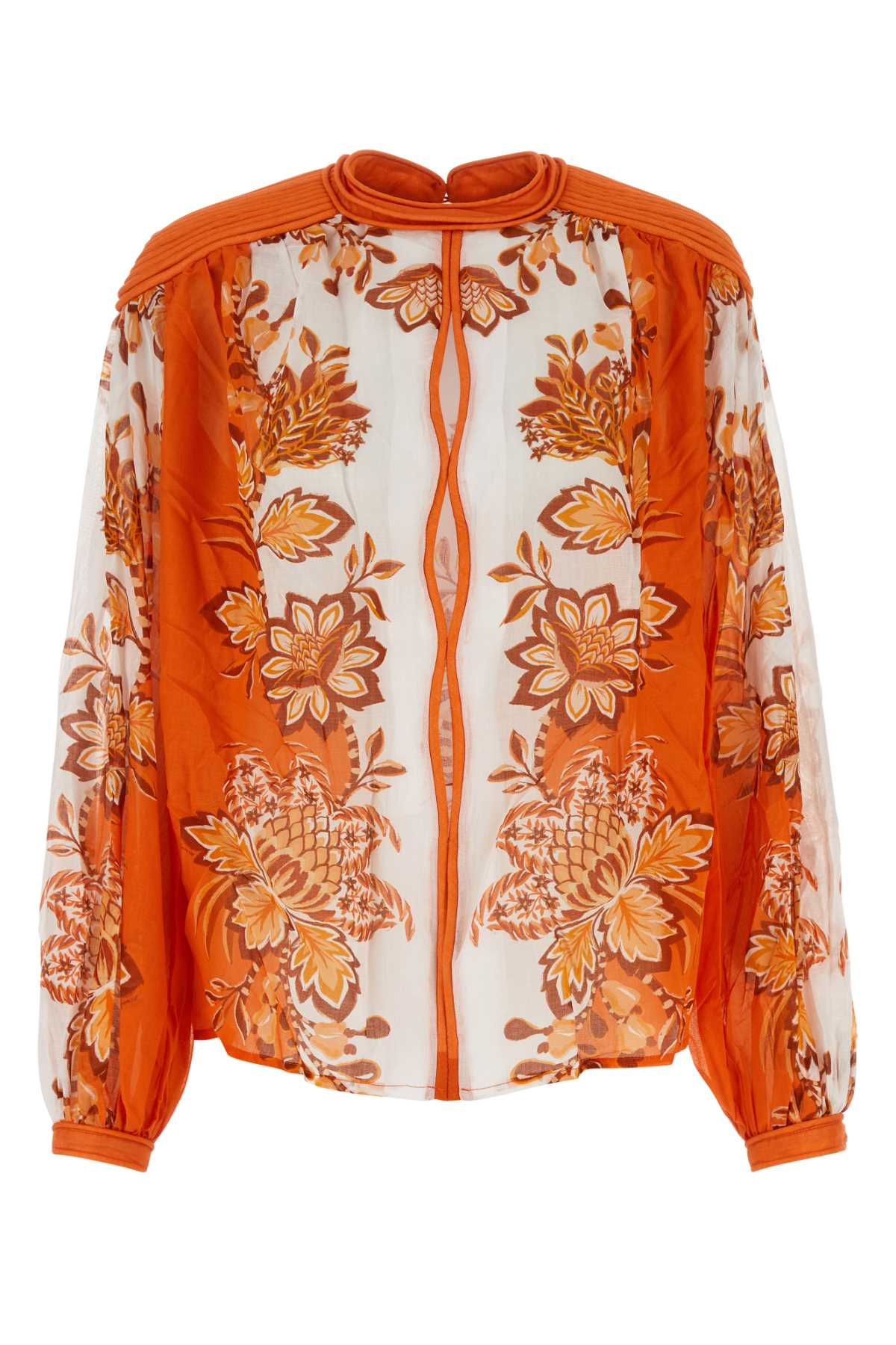 Farm Rio Printed Cotton Aura Blouse