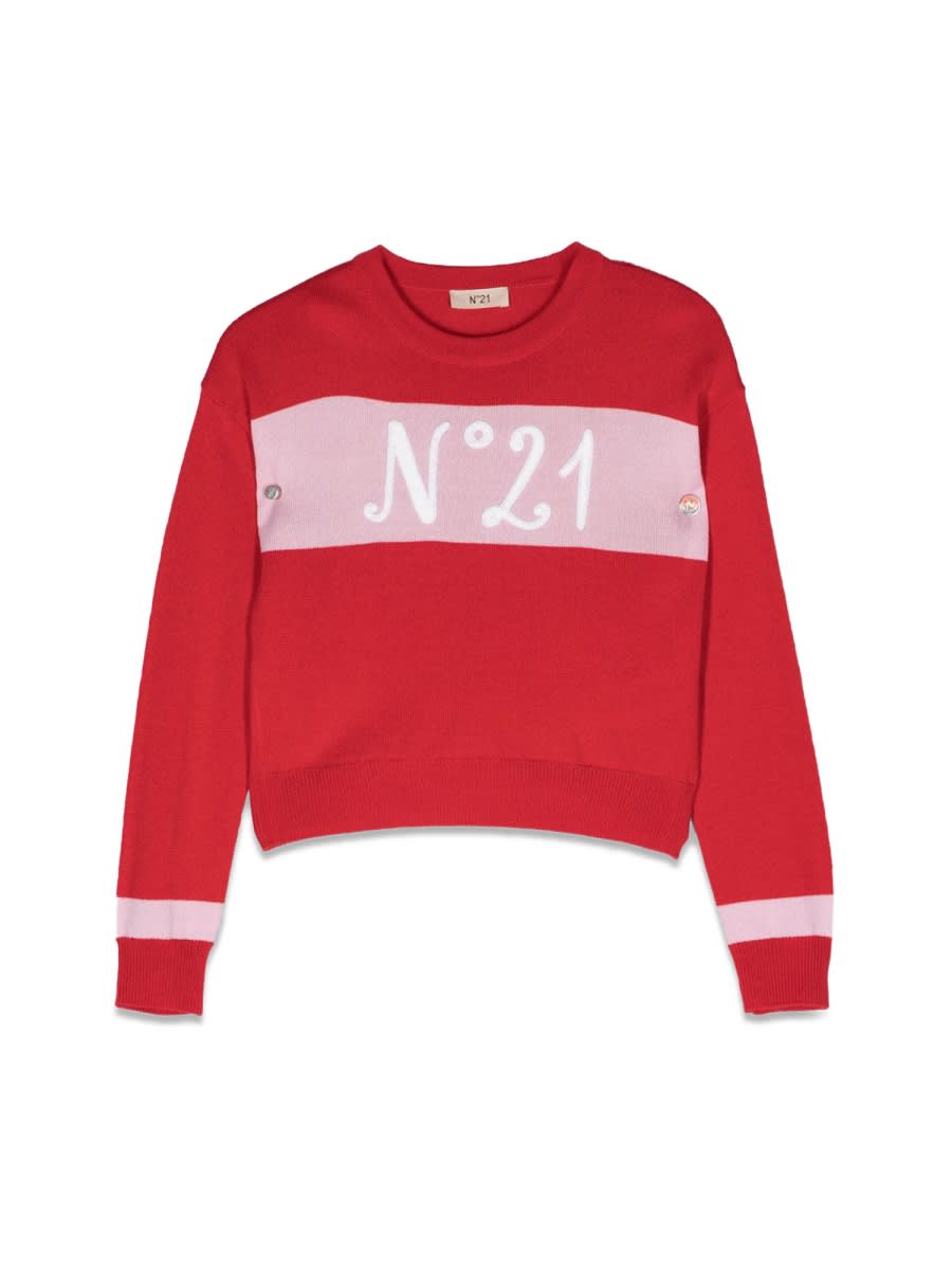 N.21 Logo Crew Neck Pullover