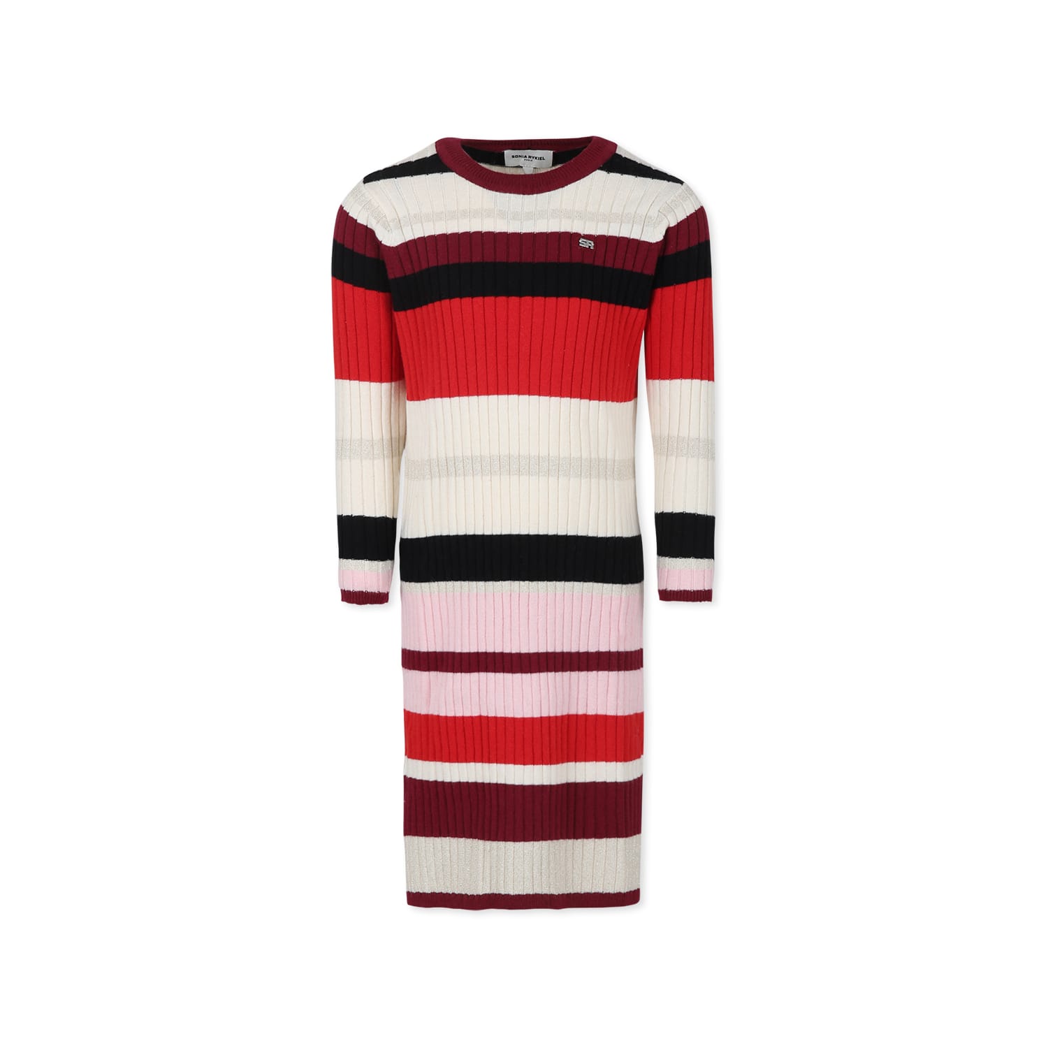 Rykiel Enfant Multicolor Dress For Girl With Logo