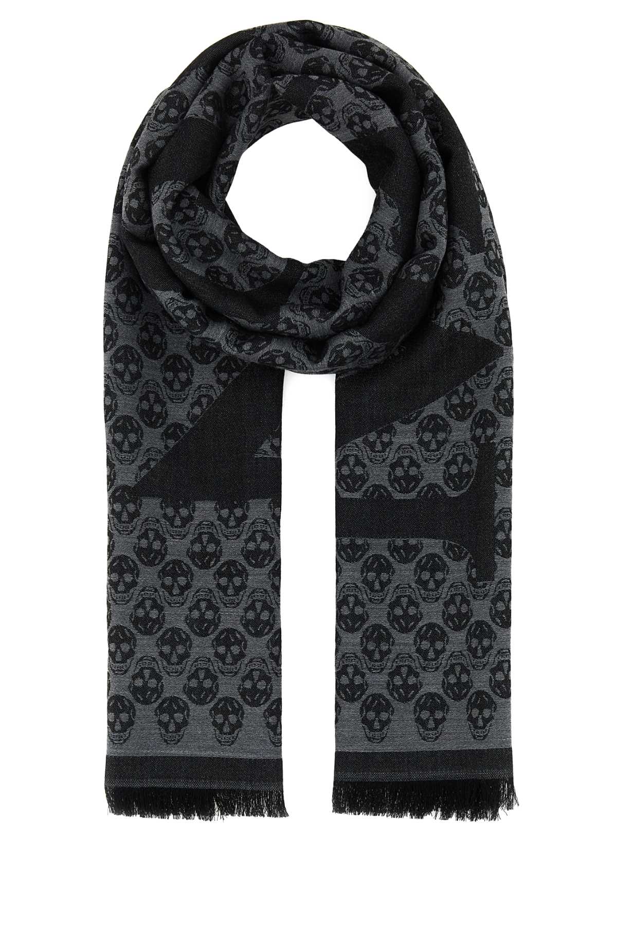 Alexander McQueen Embroidered Wool Foulard