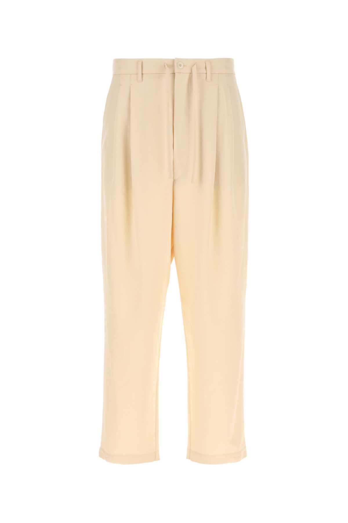 Lemaire Cream Wool Blend Pant