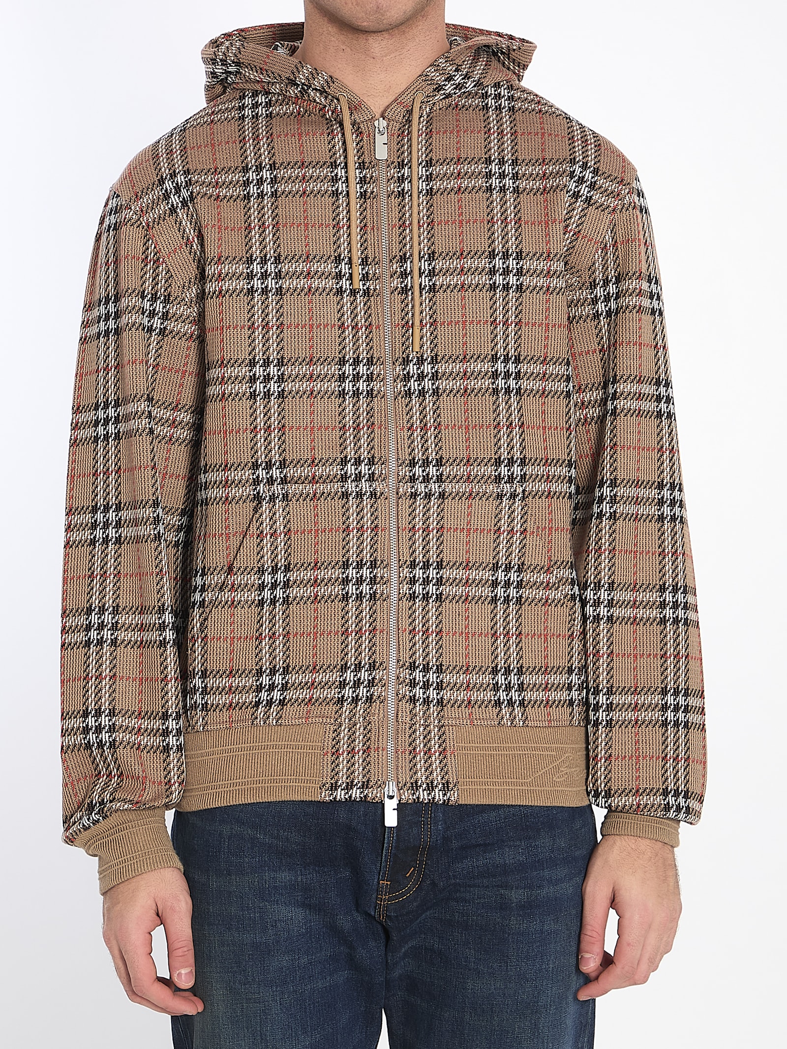 Burberry Check Jacquard Hoodie