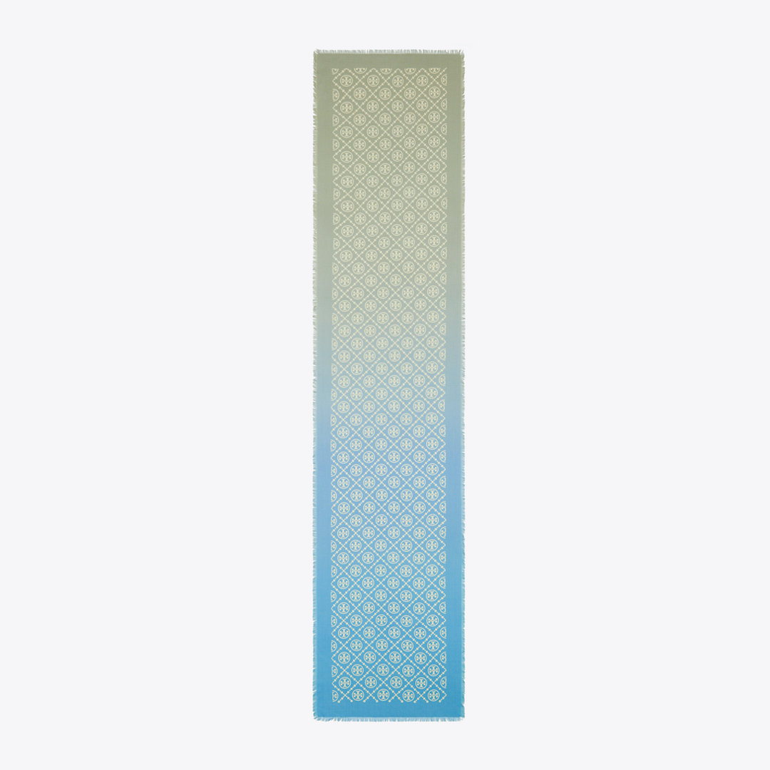 Tory Burch T Monogram Oblong Scarf