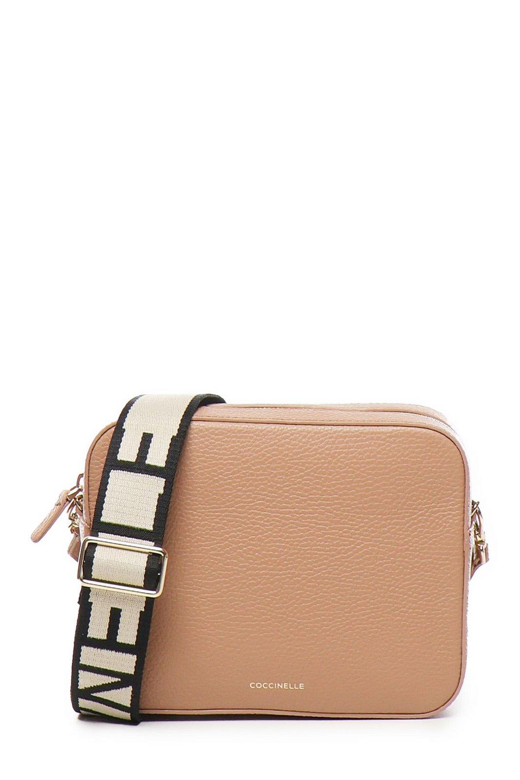 Coccinelle Tebe Logo Printed Small Shoulder Bag