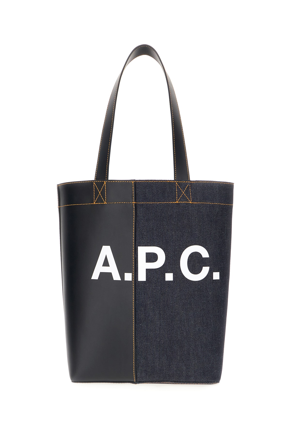 A. P.C. Multicolor Denim And Fabric Axel Shoulder Bag