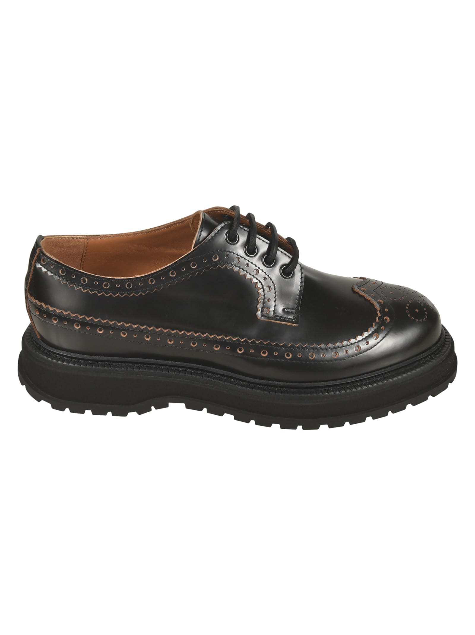 Buttero Laced Perforated Derby Shoes