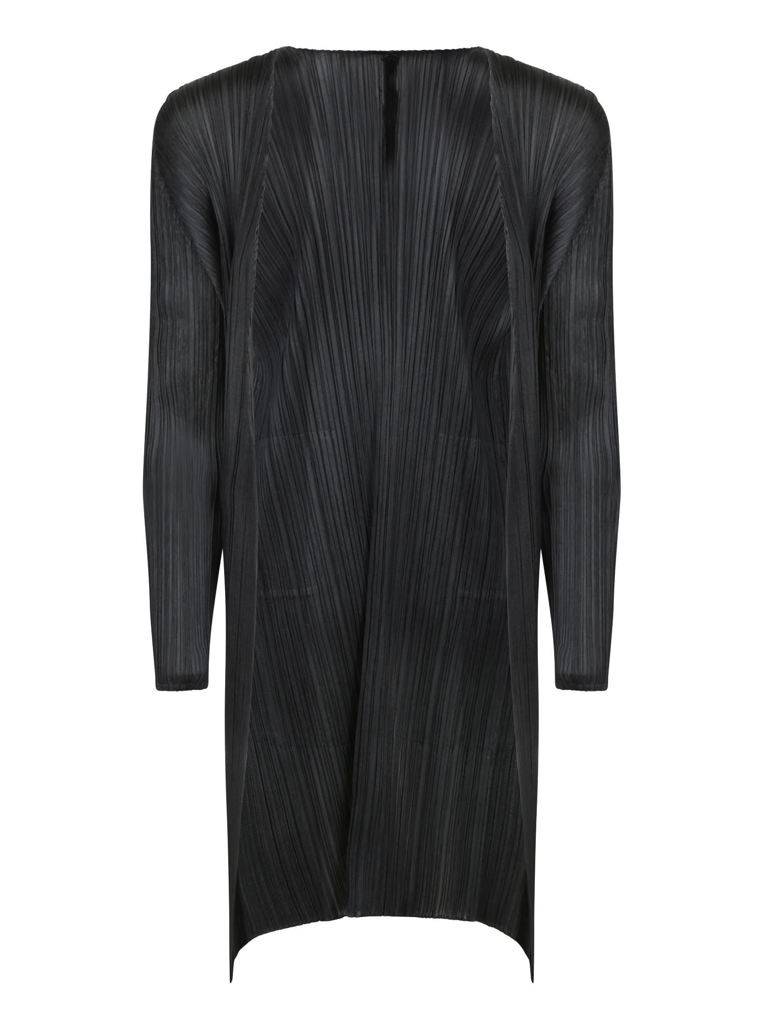 Issey Miyake Long Basic Black Cardigan